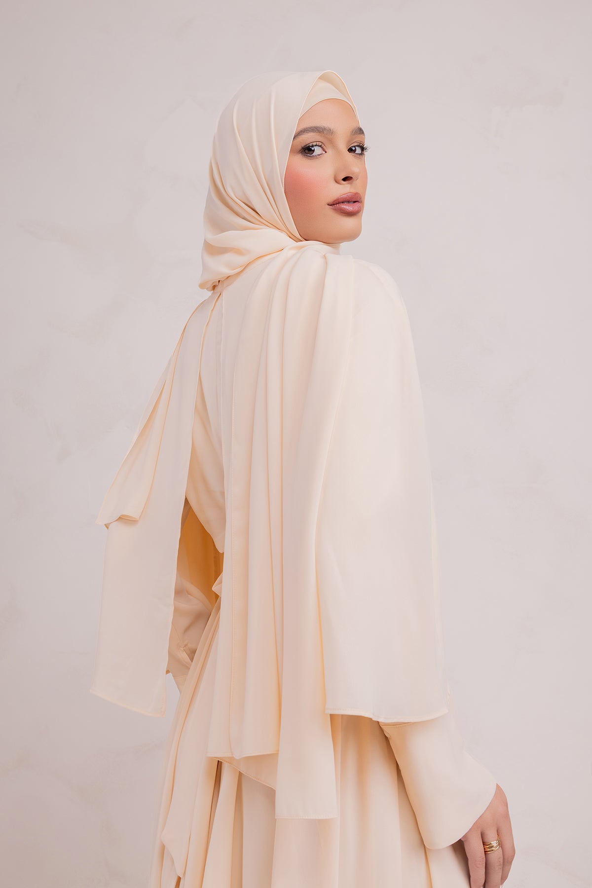 Fayruz Cape Maxi Dress - Noor Sand