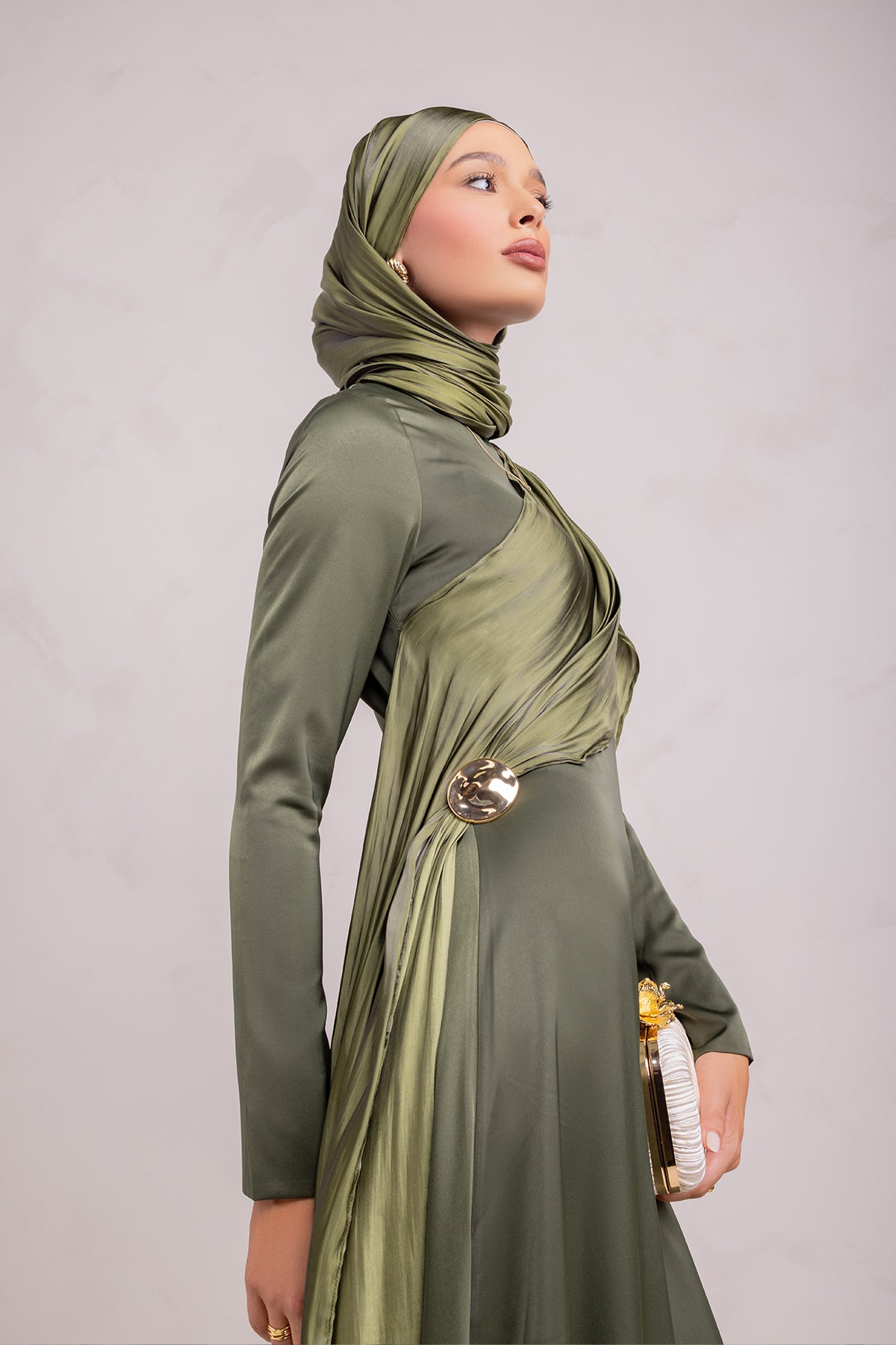 Leana Matching Hijab - Forest Muse