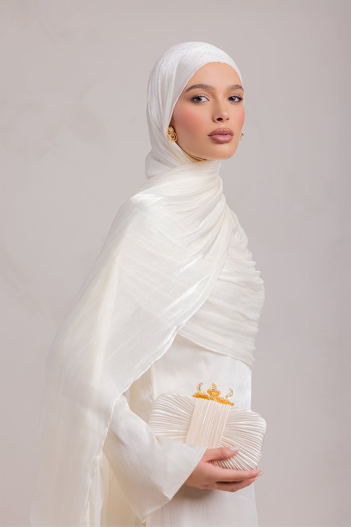Muna Matching Hijab - Ivory