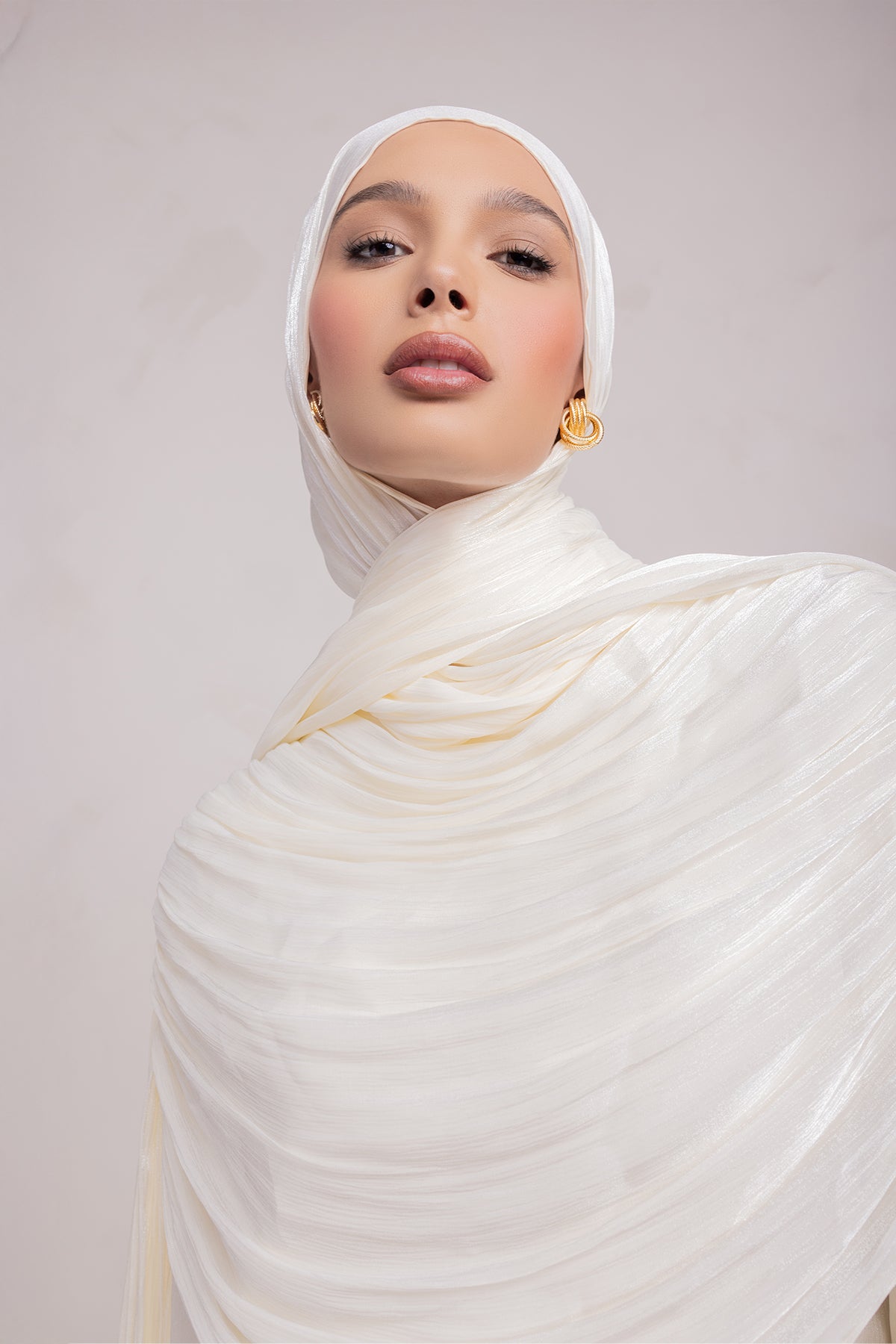 Muna Matching Hijab - Ivory