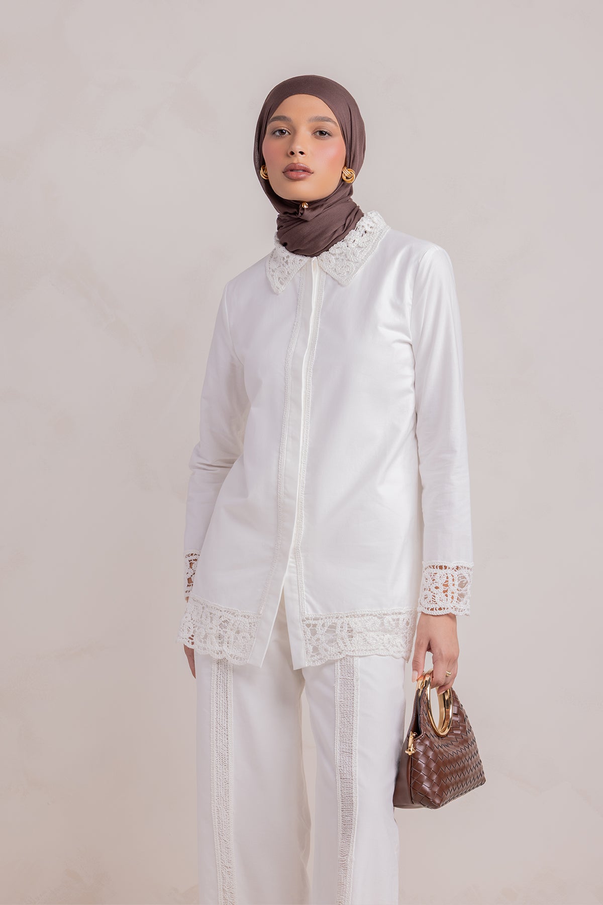 Zara Crochet Tunic - White