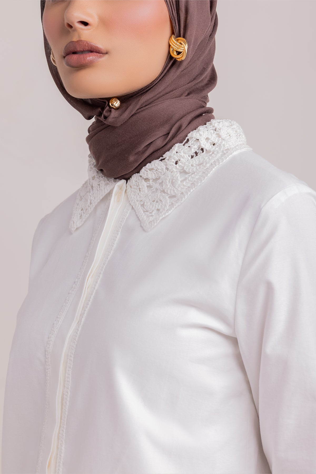 Zara Crochet Tunic - White