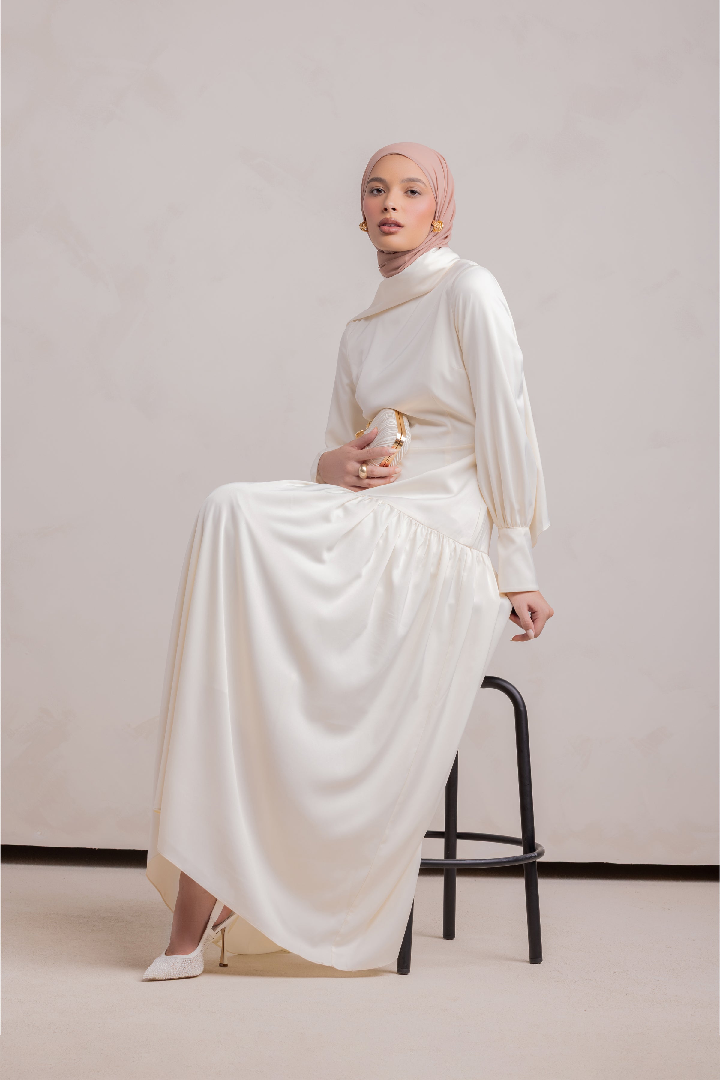 Nideen Maxi Dress - Off White