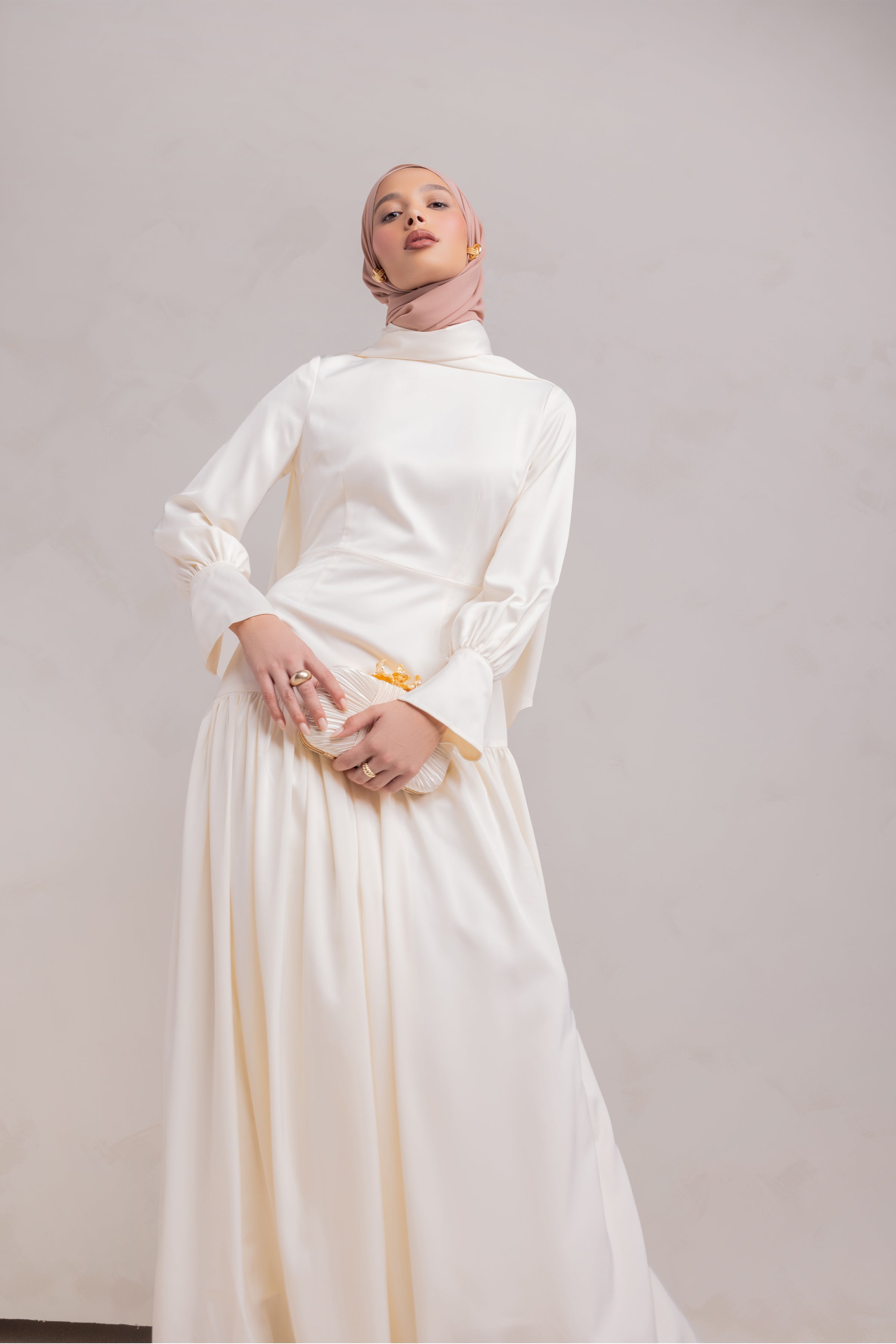 Nideen Maxi Dress - Off White