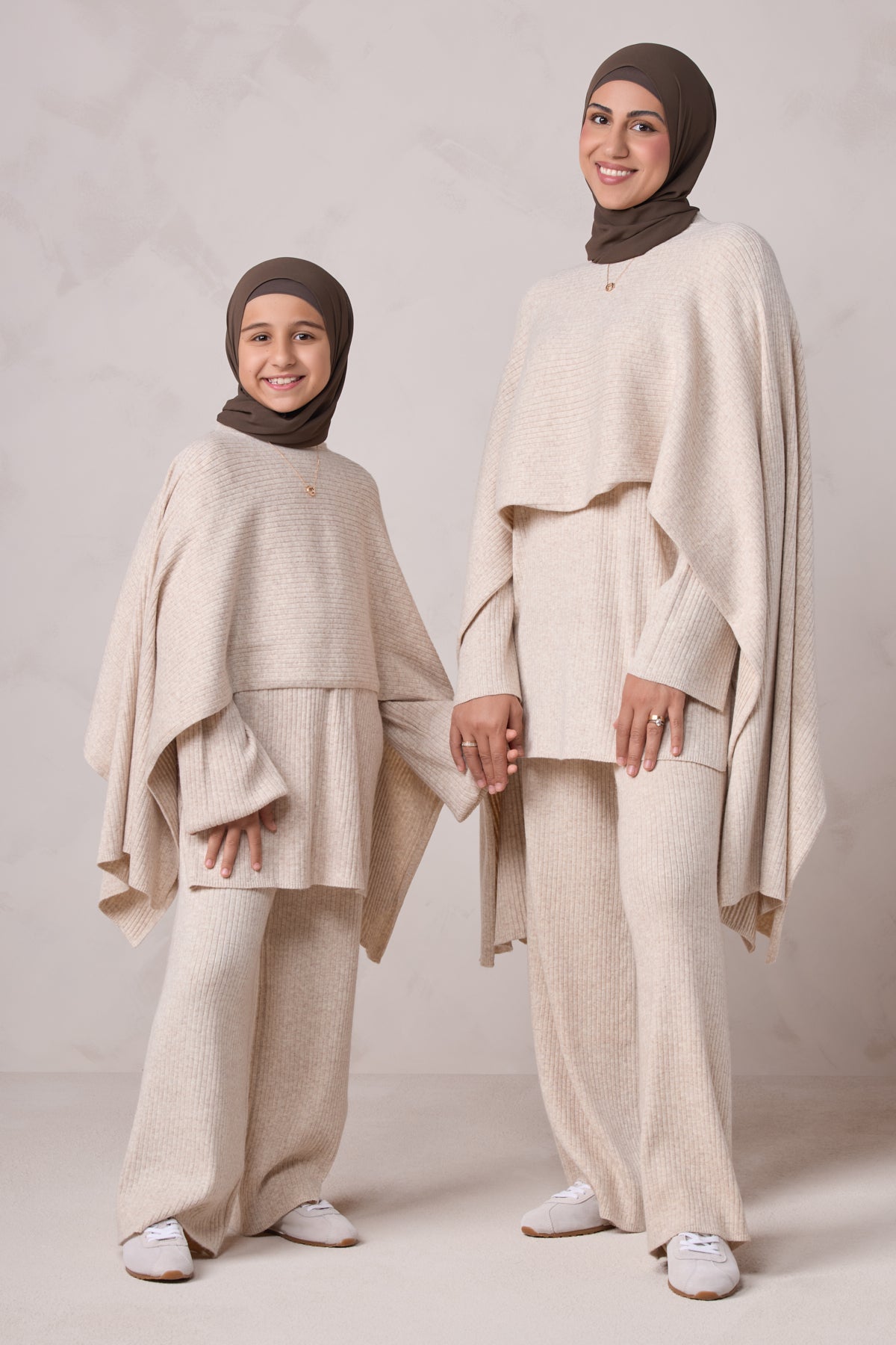 Deniz Kids Knit Matching Set - Almond