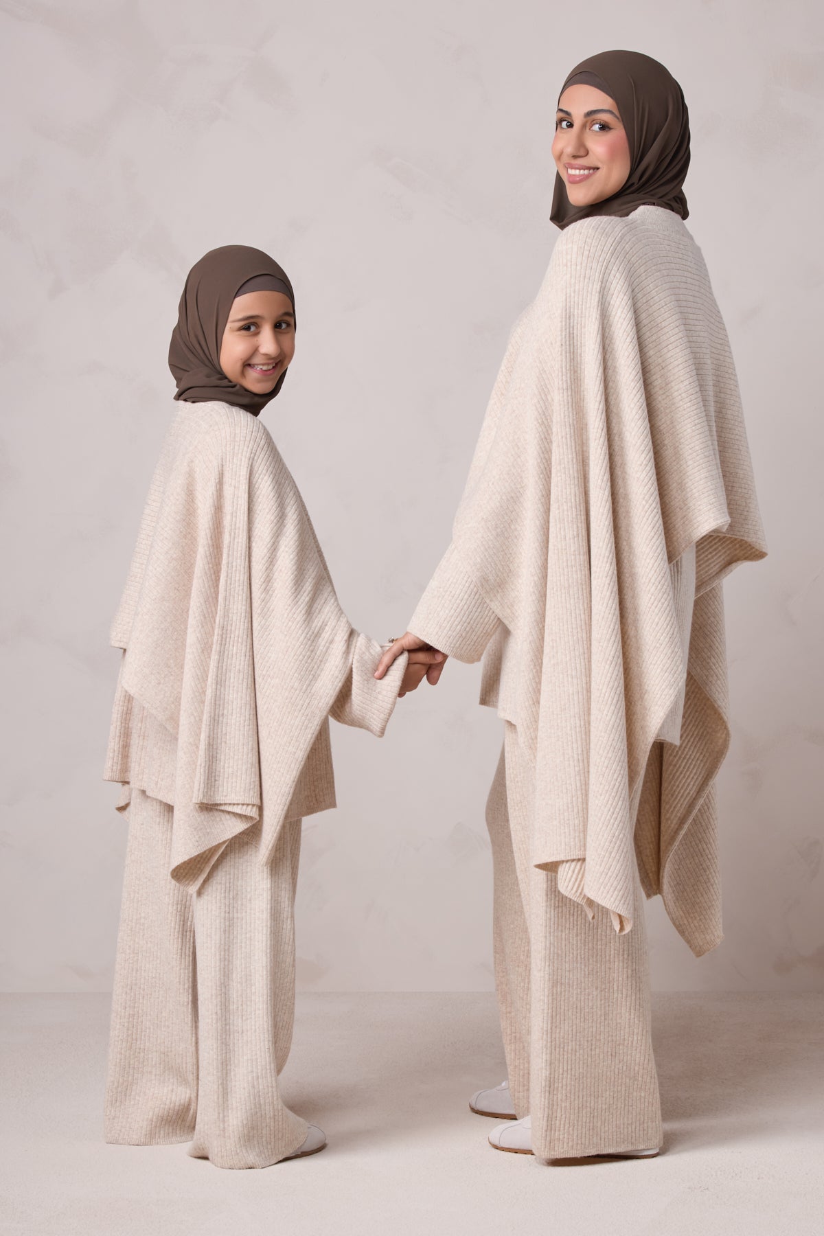 Deniz Kids Knit Matching Set - Almond