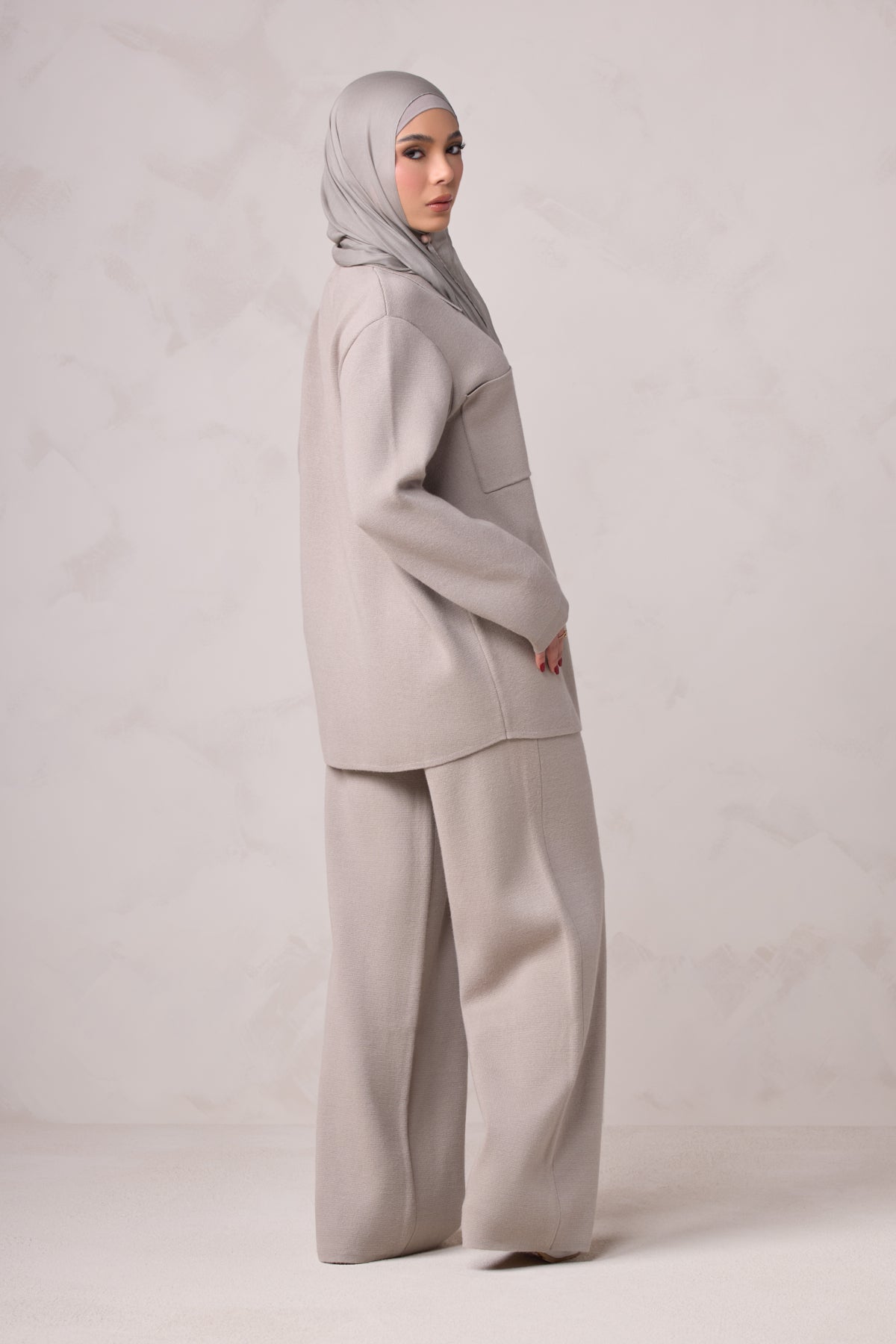 Hanan Knit Matching Set - Oatmeal