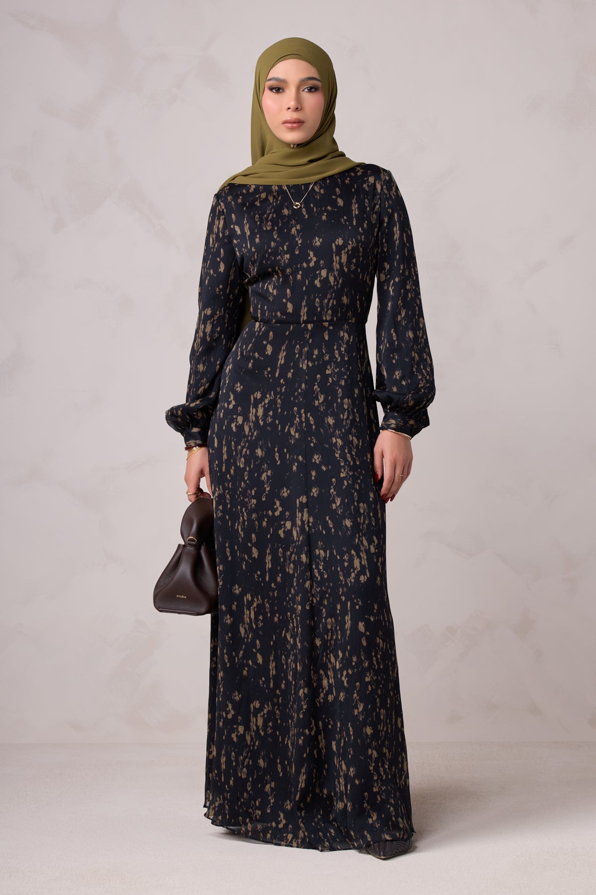 Qamar Long Sleeve Maxi Dress