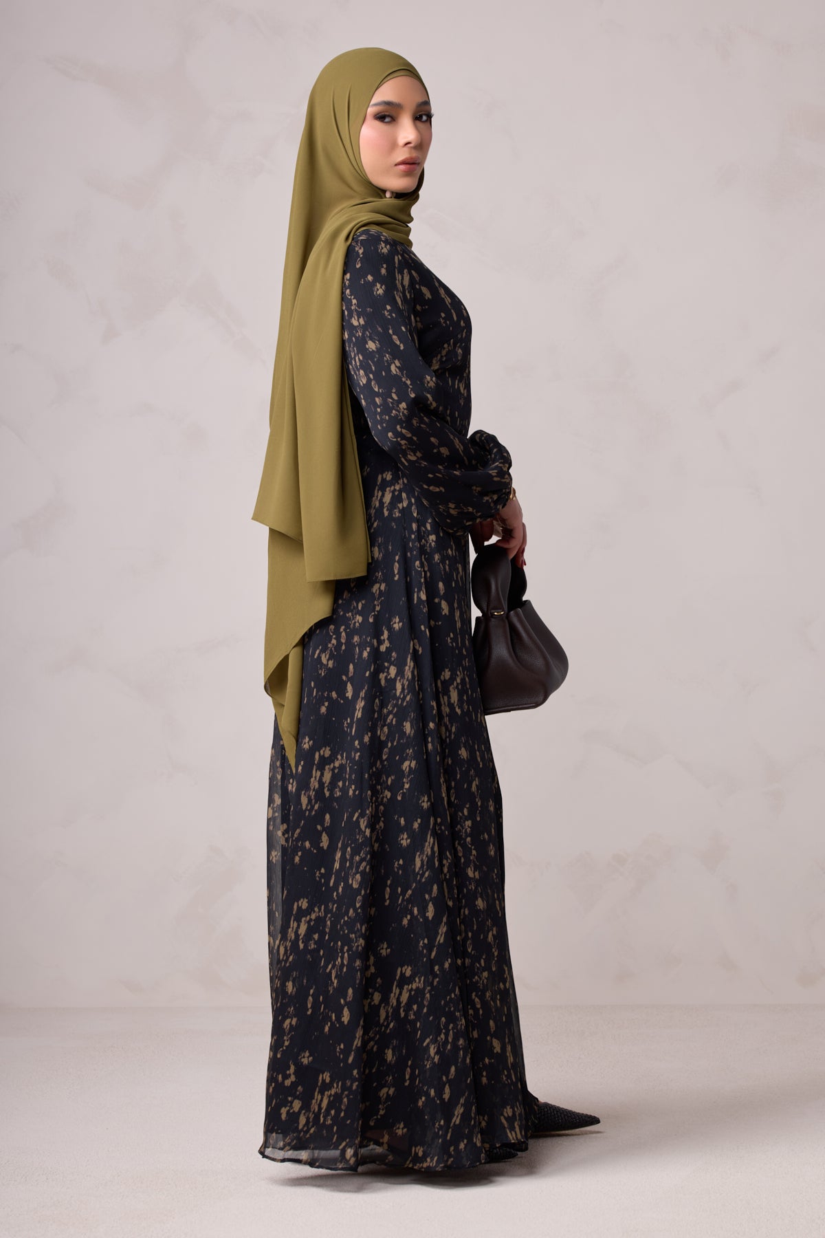 Qamar Long Sleeve Maxi Dress
