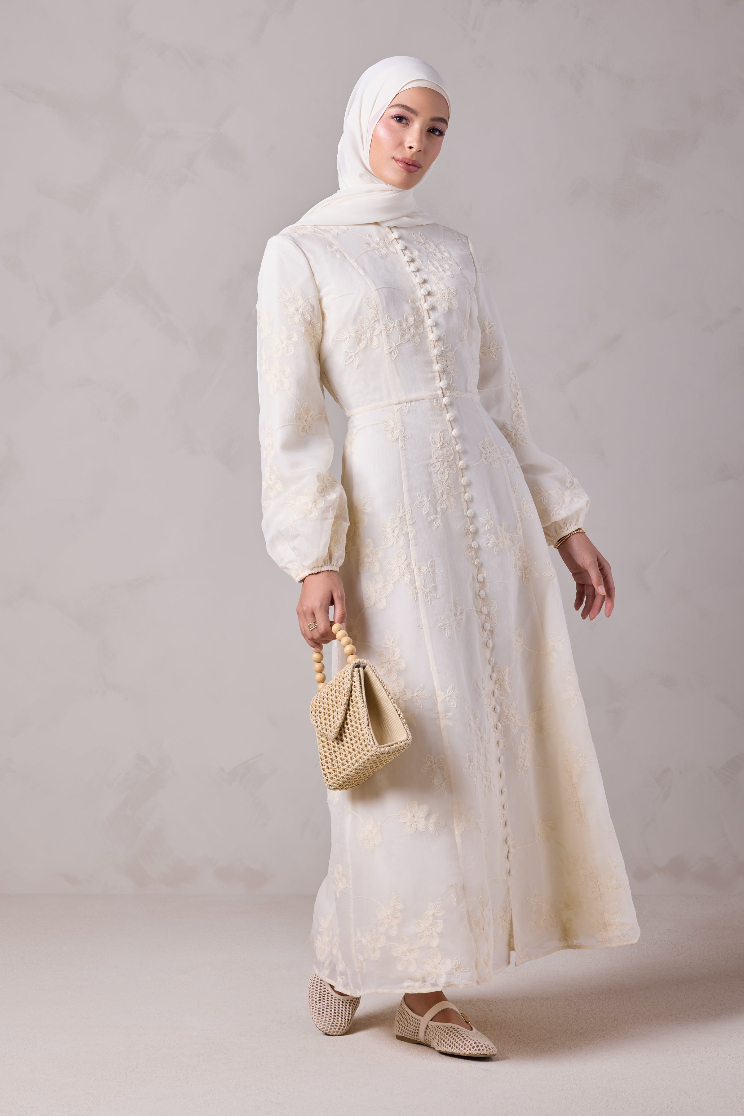 Anabella Embroidered Maxi Dress - Noor El Layl