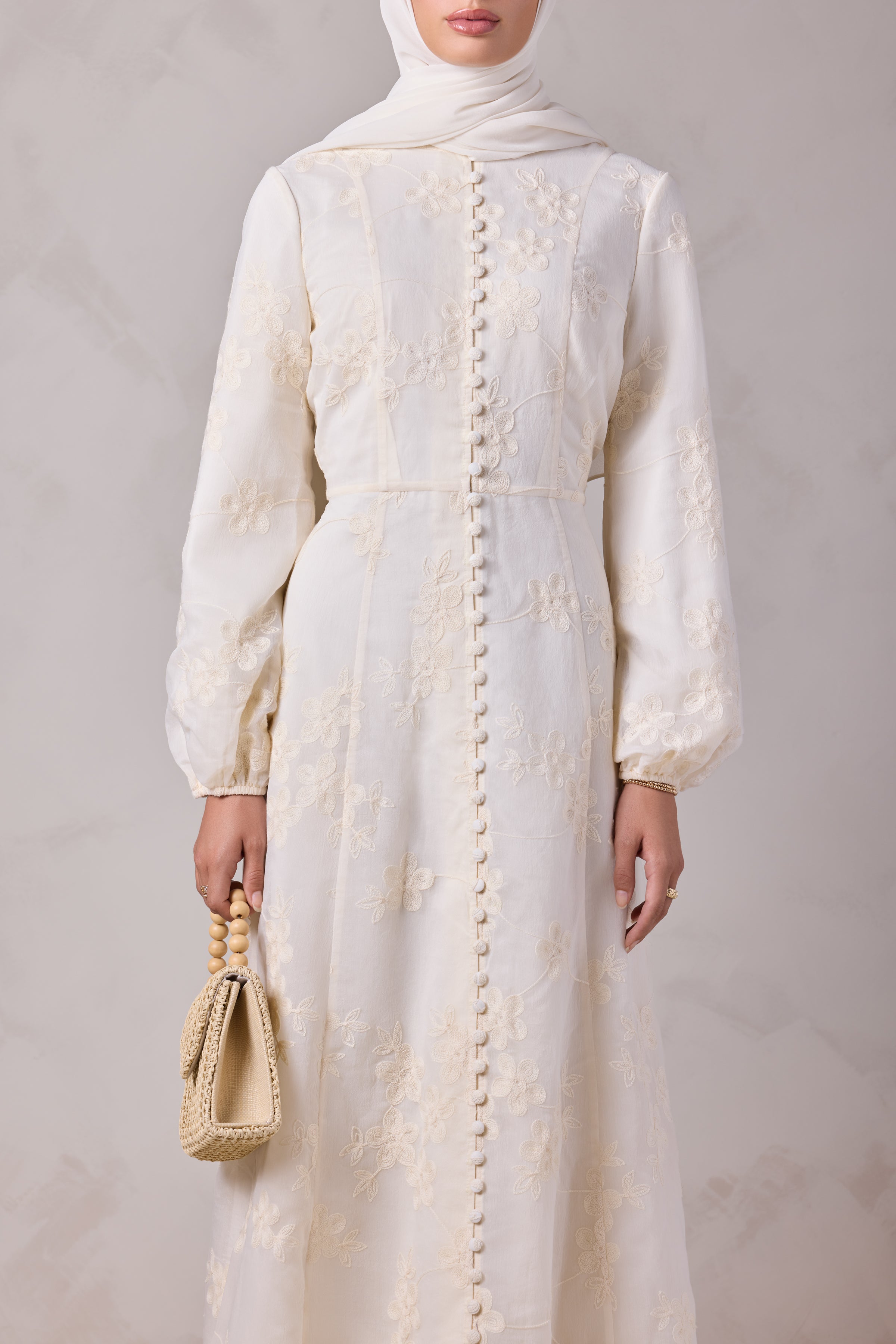 Anabella Embroidered Maxi Dress - Noor El Layl