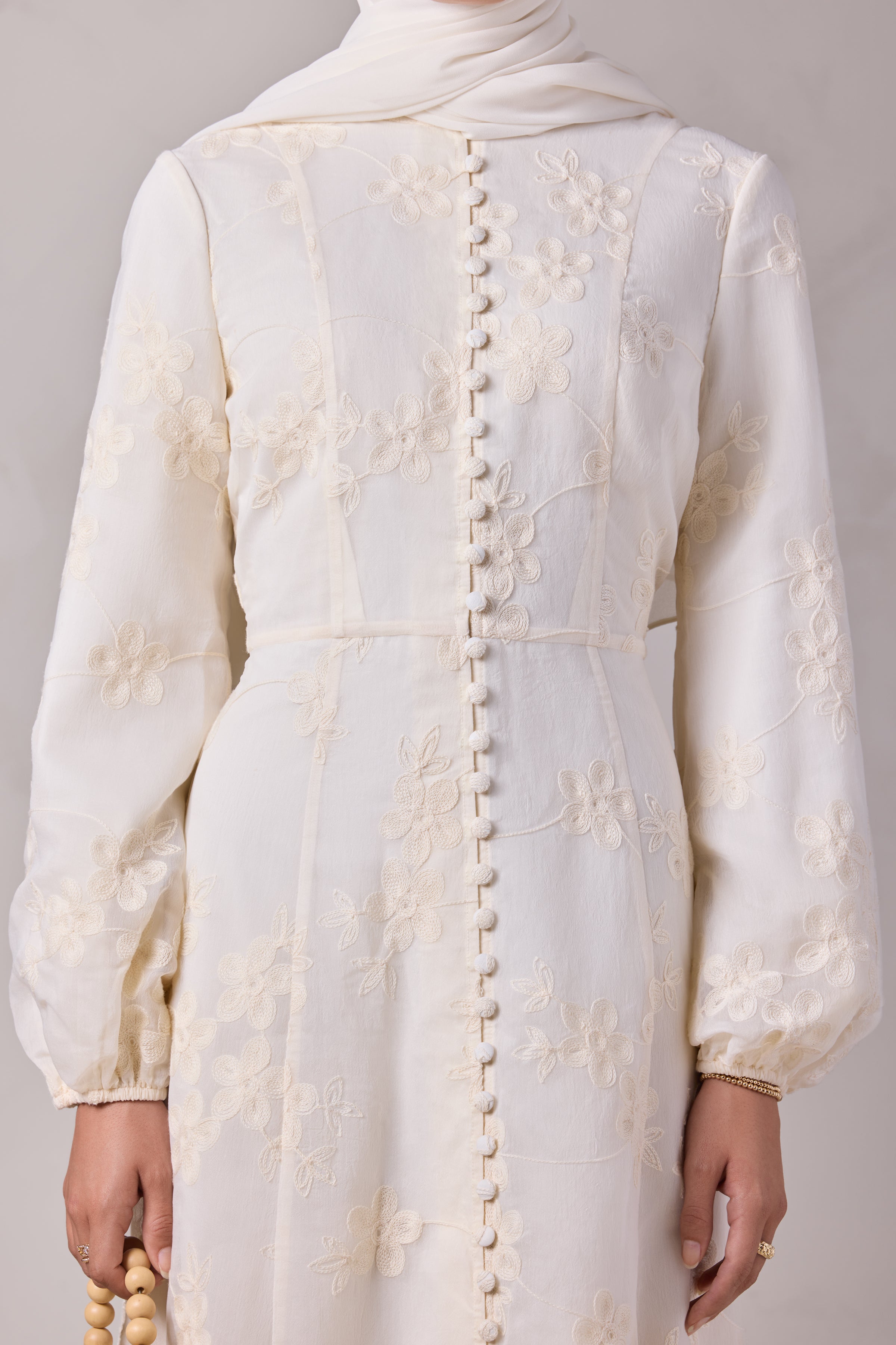 Anabella Embroidered Maxi Dress - Noor El Layl