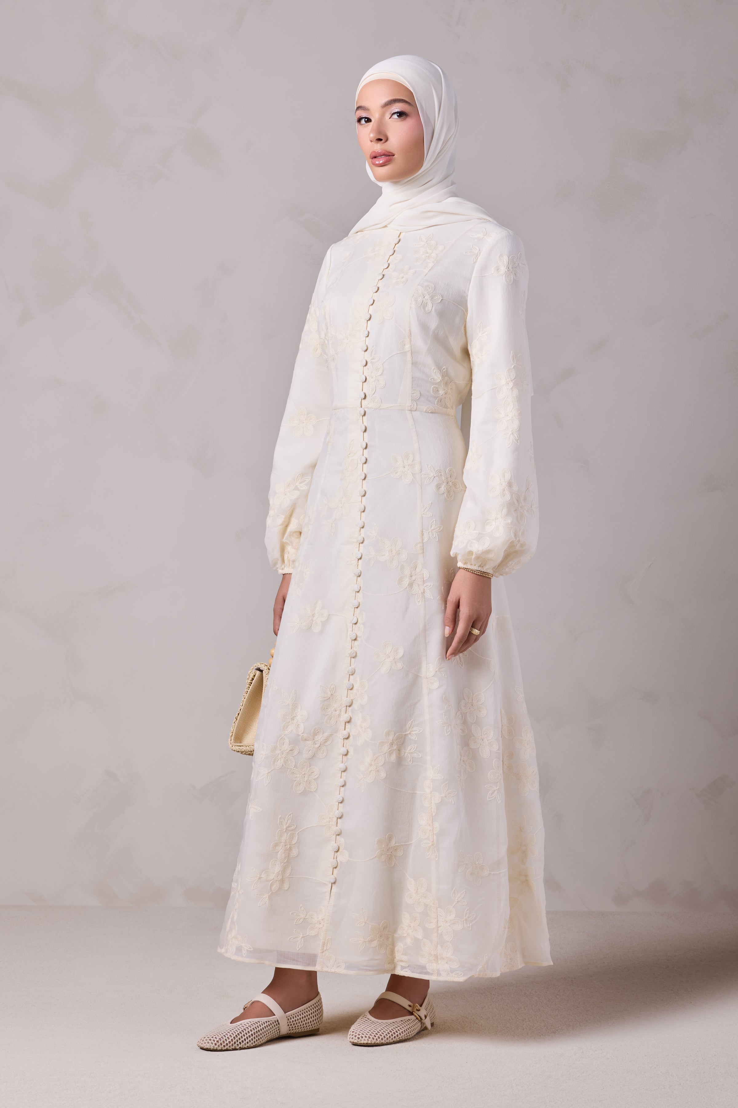 Anabella Embroidered Maxi Dress - Noor El Layl