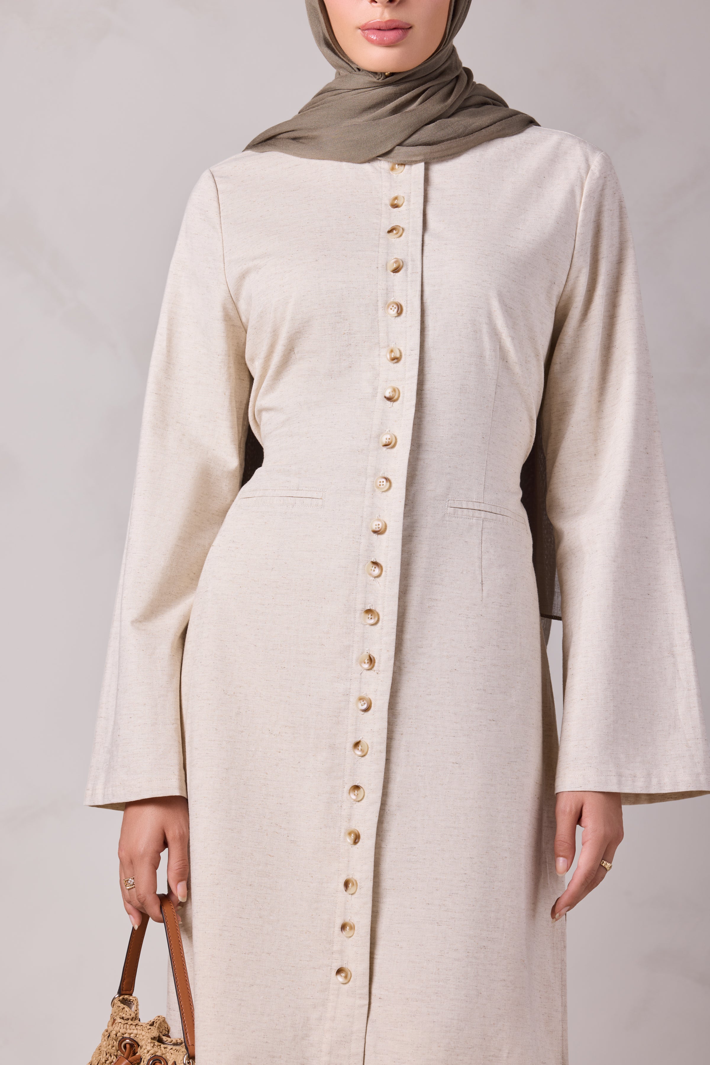 Tasneem Linen Top and Pant Set - Raml Lubnan
