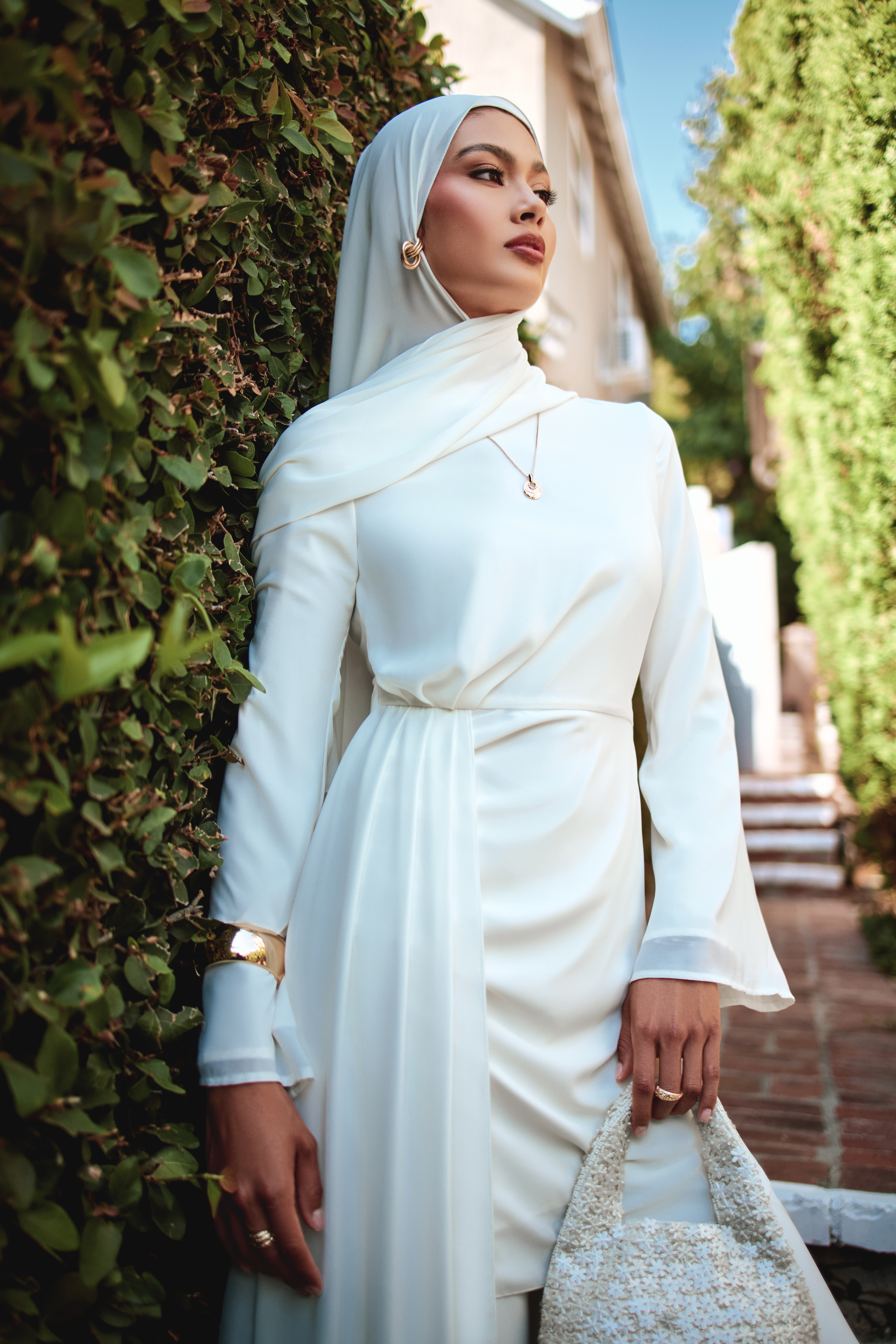 Nada Asymmetrical Tunic & Pant Set - Off White