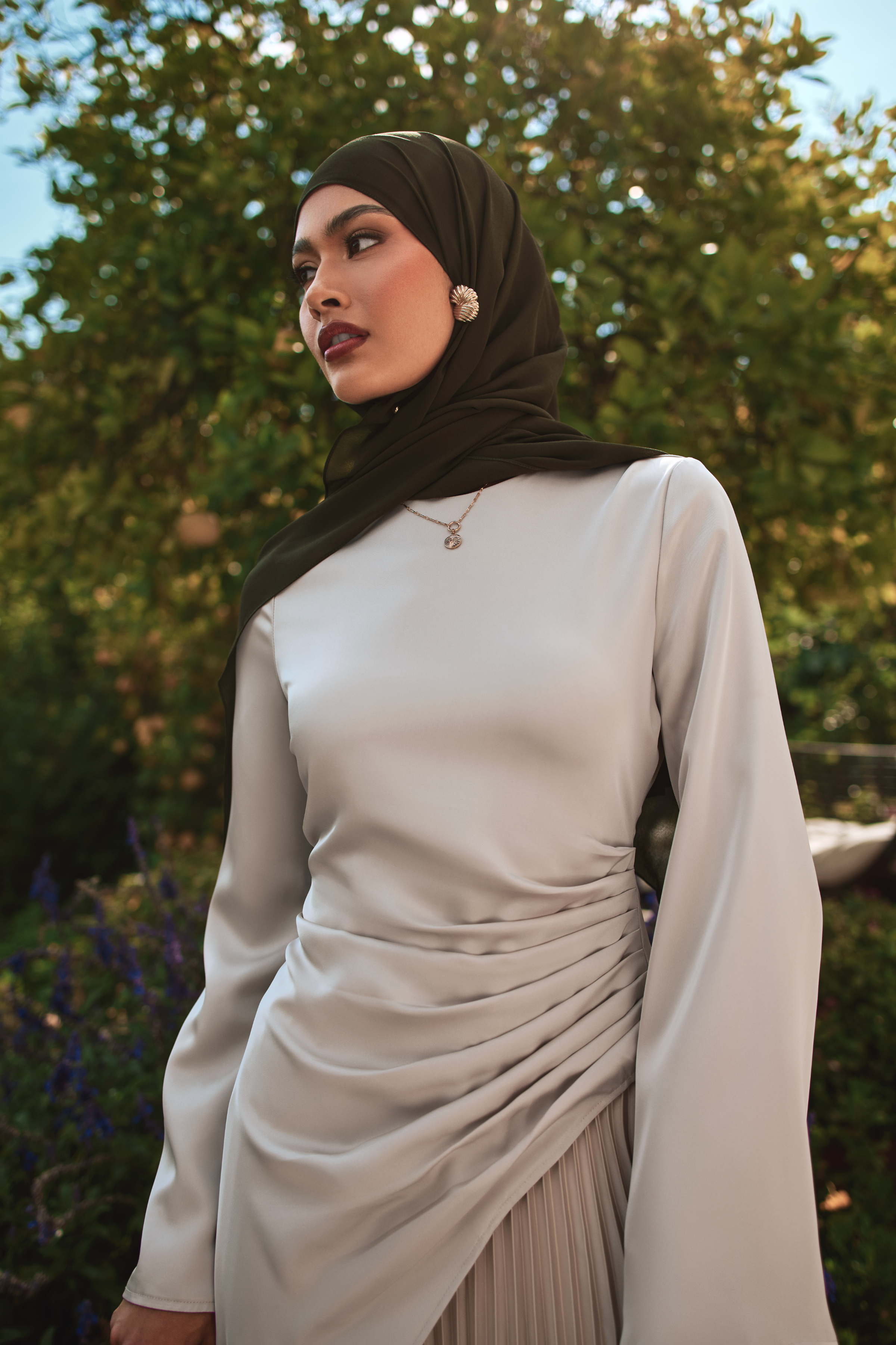 Ascia Asymmetrical Tunic & Skirt Set