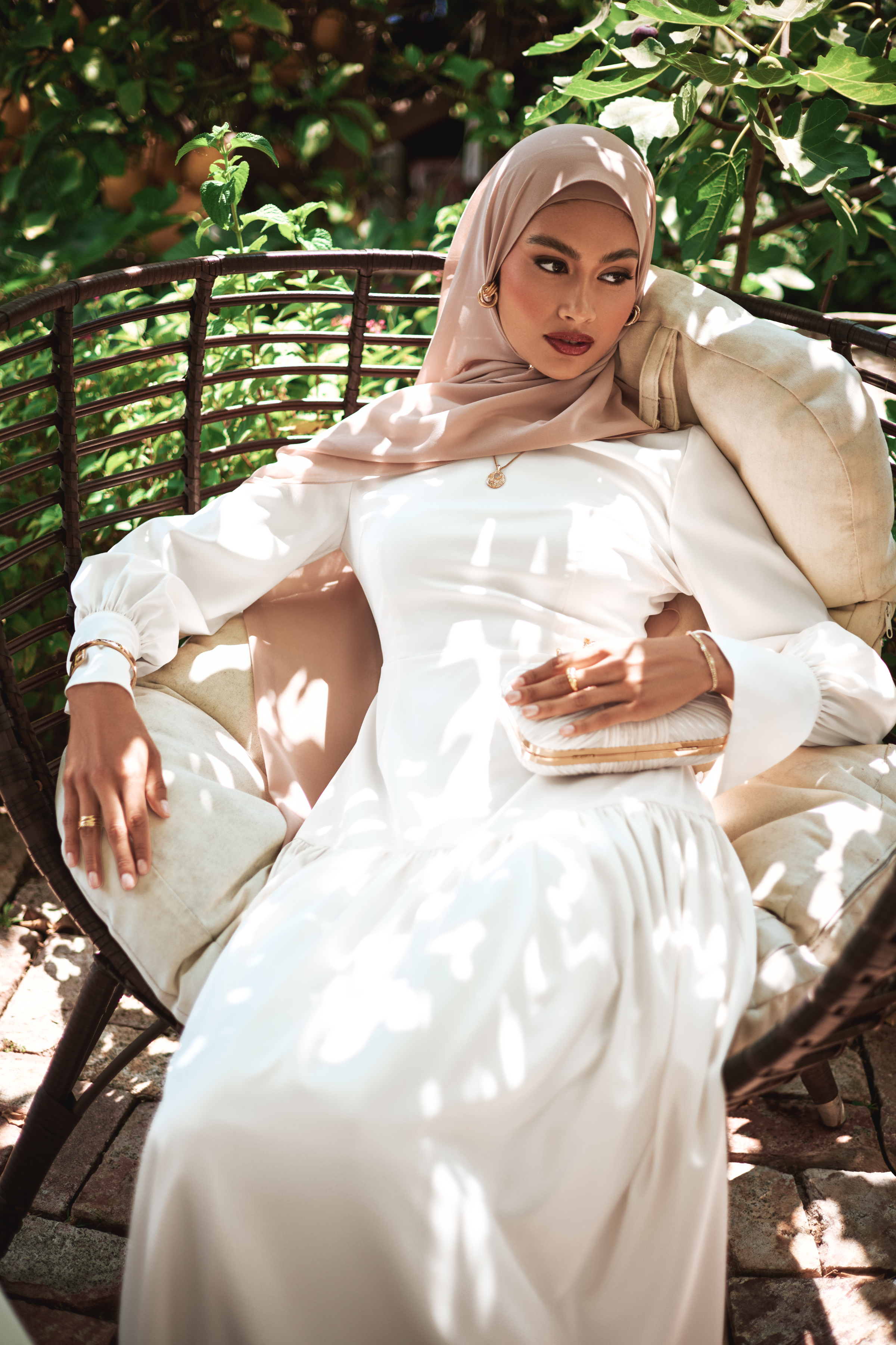 Nideen Maxi Dress - Off White