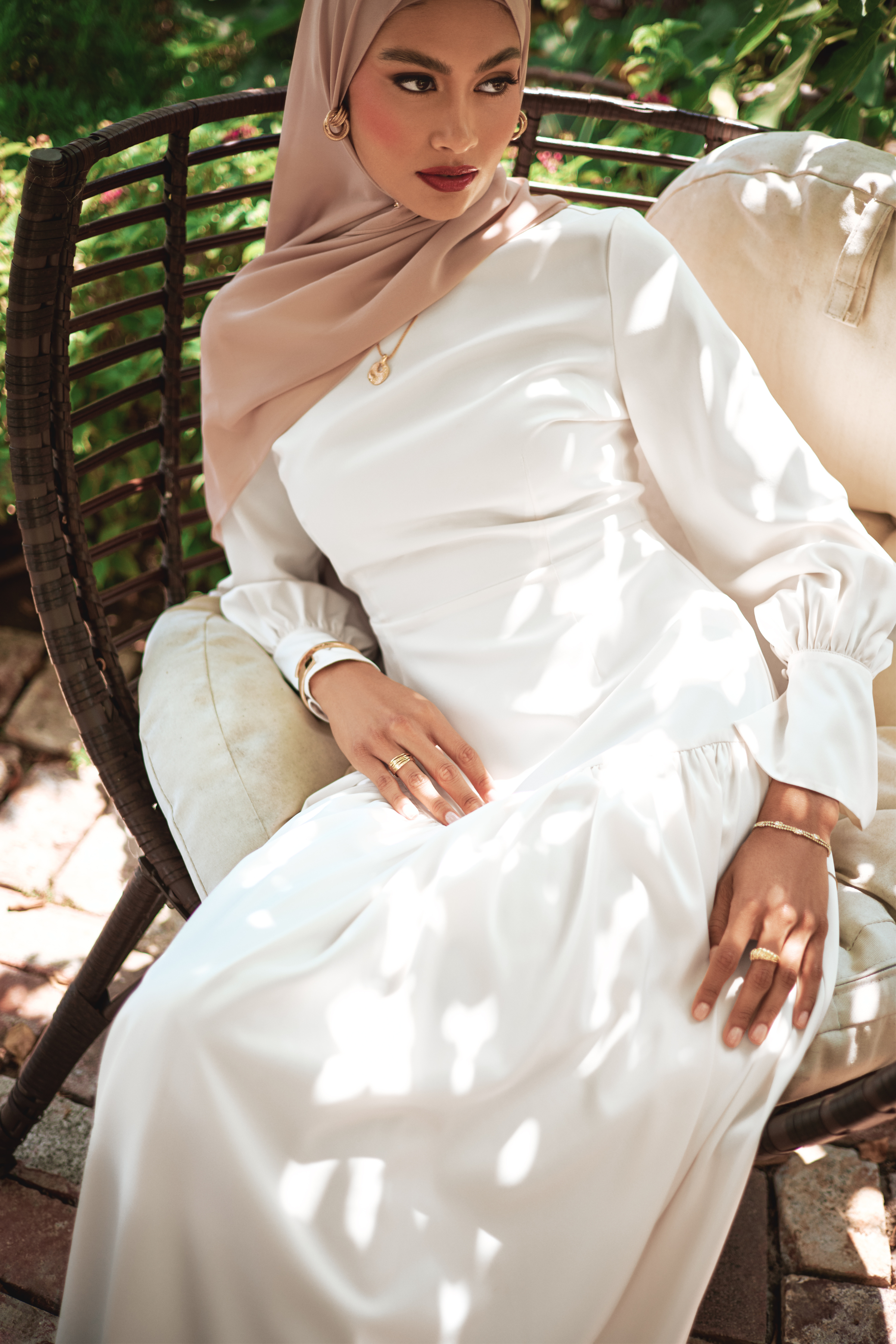 Nideen Maxi Dress - Off White