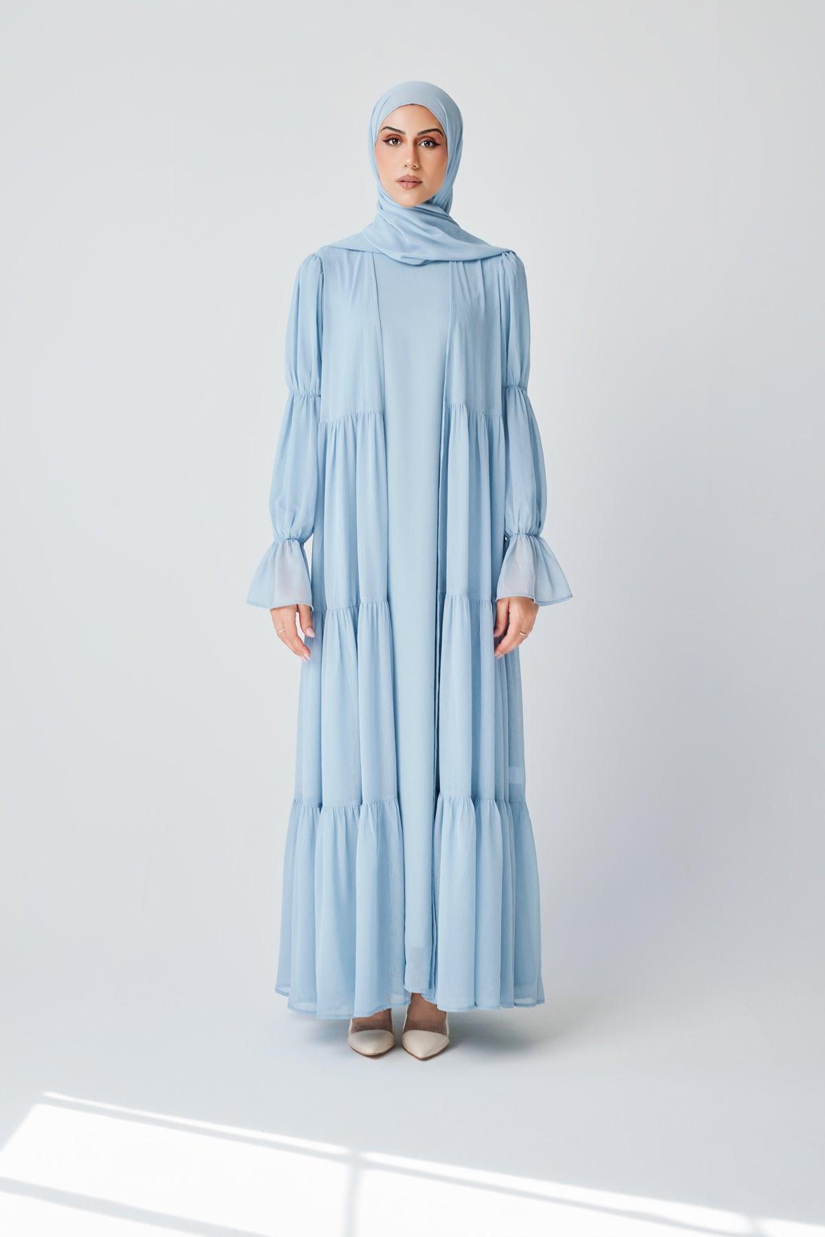 Bohemian Abaya Set - Marine