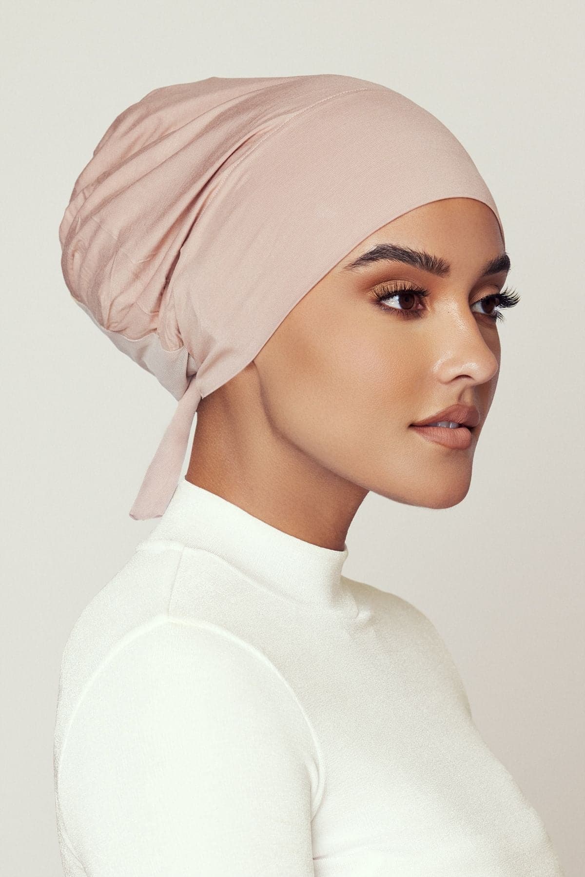 Aria Mesh Tie Back Undercap- Oat - Zahraa The Label