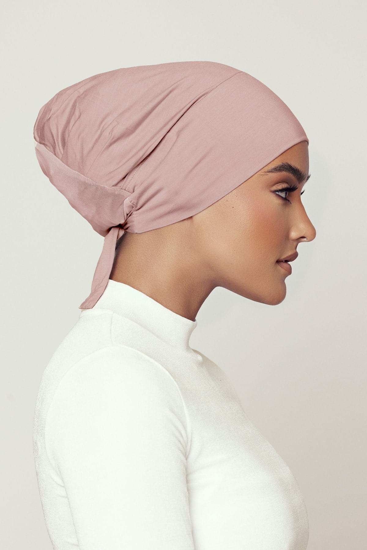 Aria Mesh Tie Back Undercap- Sand - Zahraa The Label