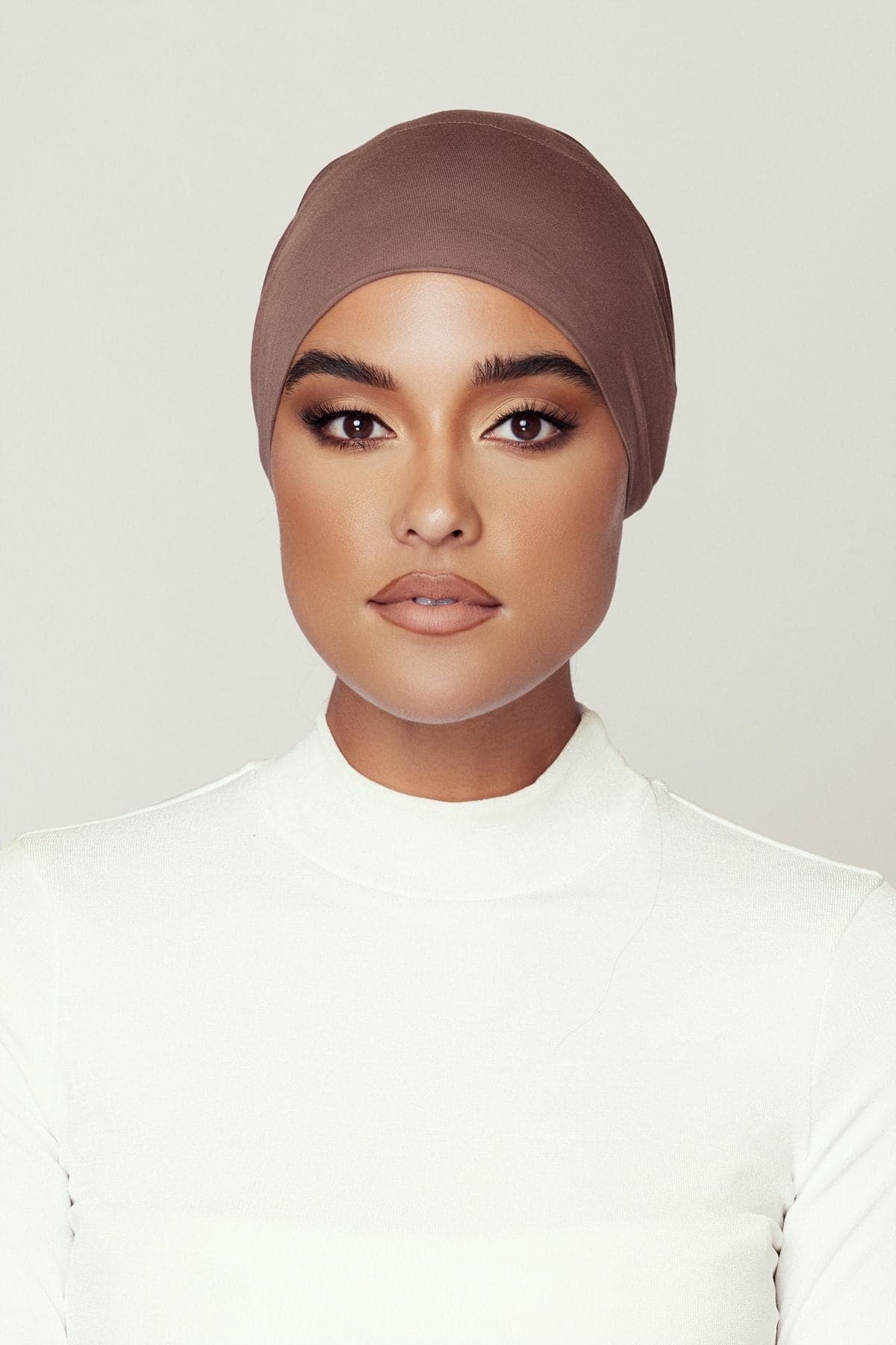 Aria Mesh Tie Back Undercap- Walnut - Zahraa The Label