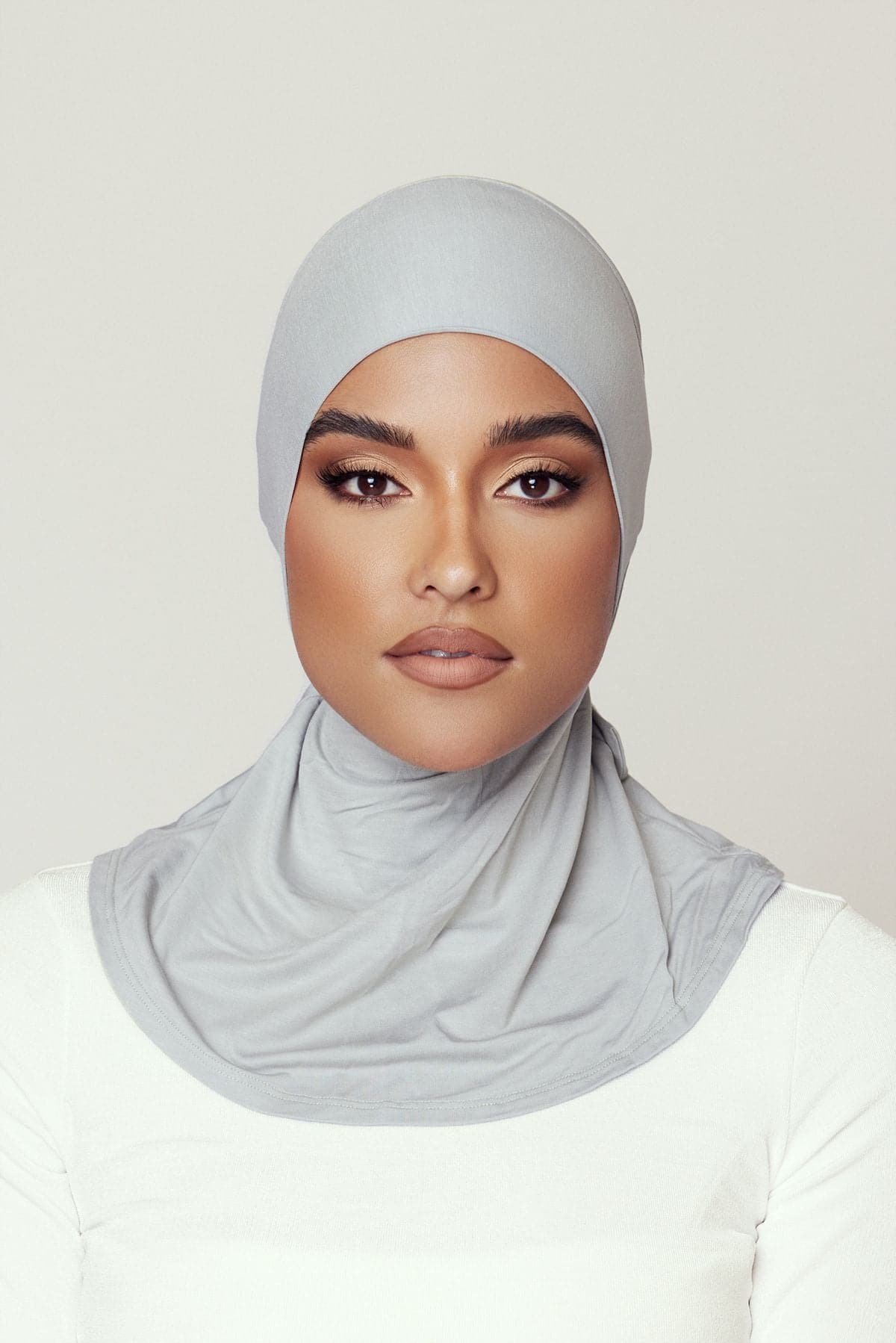 Lila Neck Cover Hijab-Cloud - Zahraa The Label