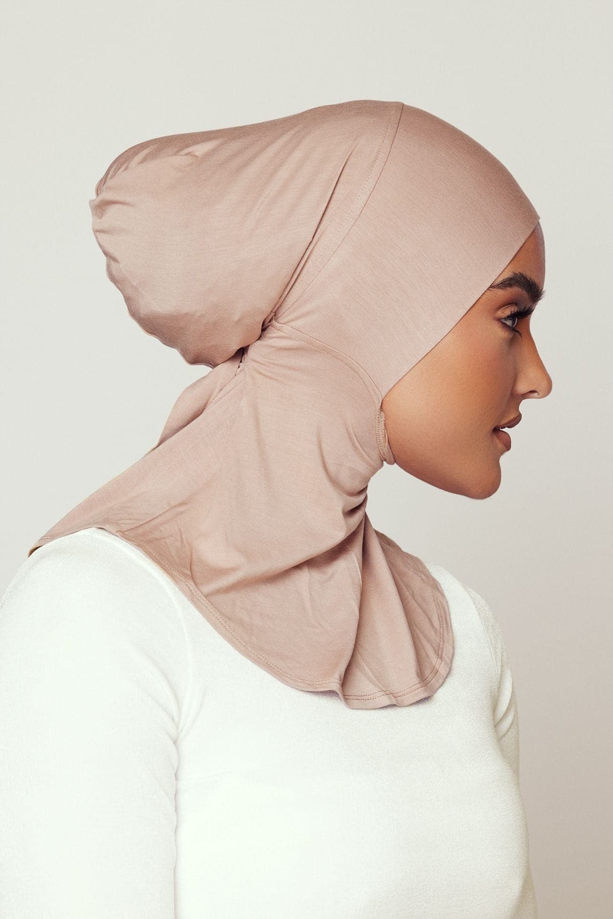 Lila Neck Cover Hijab-Modest Nude - Zahraa The Label