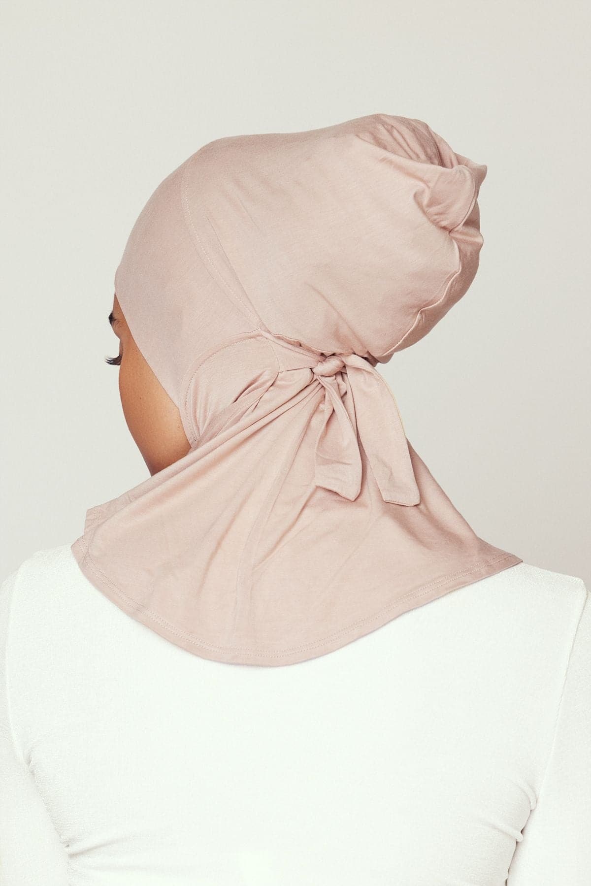 Lila Neck Cover Hijab-Oat - Zahraa The Label
