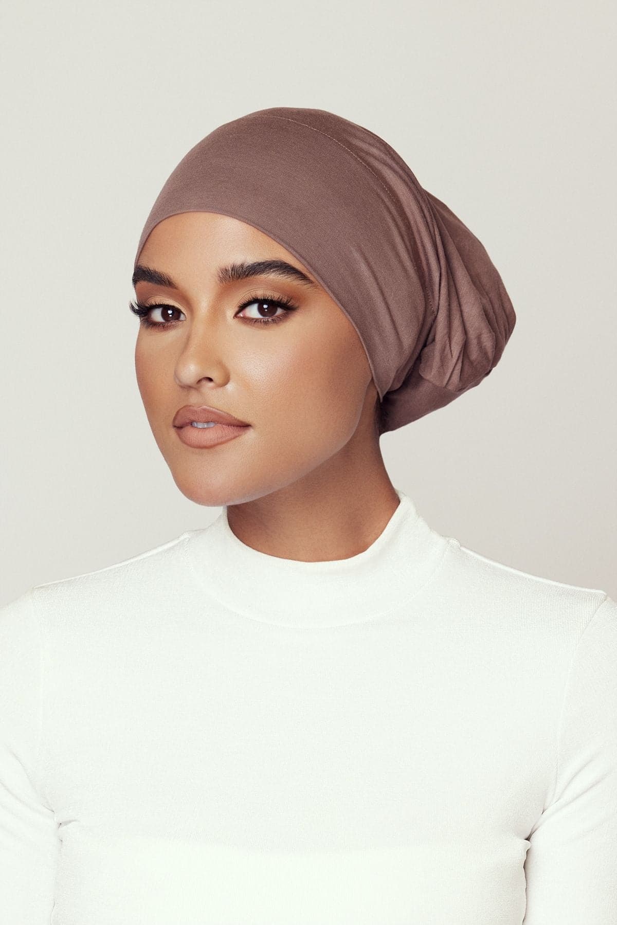 Noor Hijab Undercap- Walnut - Zahraa The Label