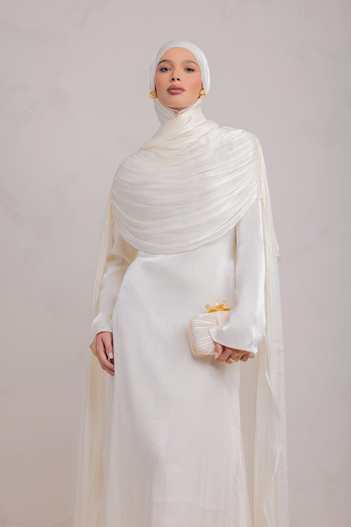 Muna Cape Gown - Ivory