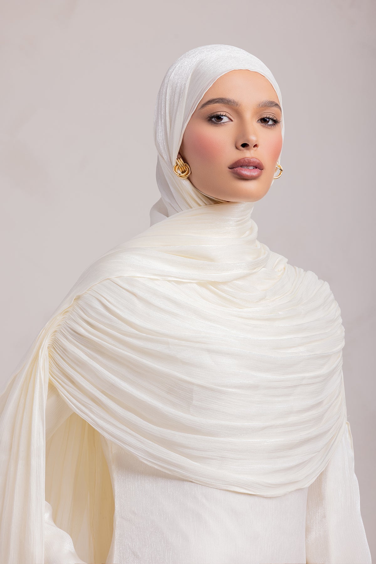 Muna Matching Hijab - Ivory