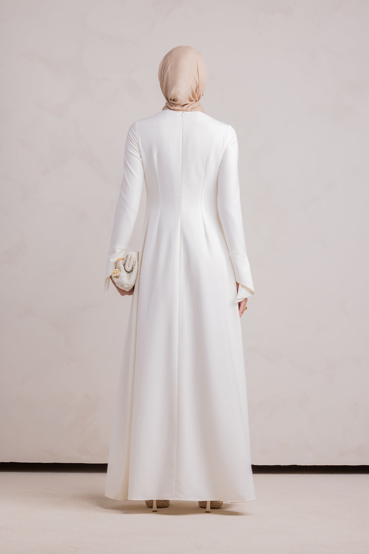 Ari Cape Maxi Gown - Off White