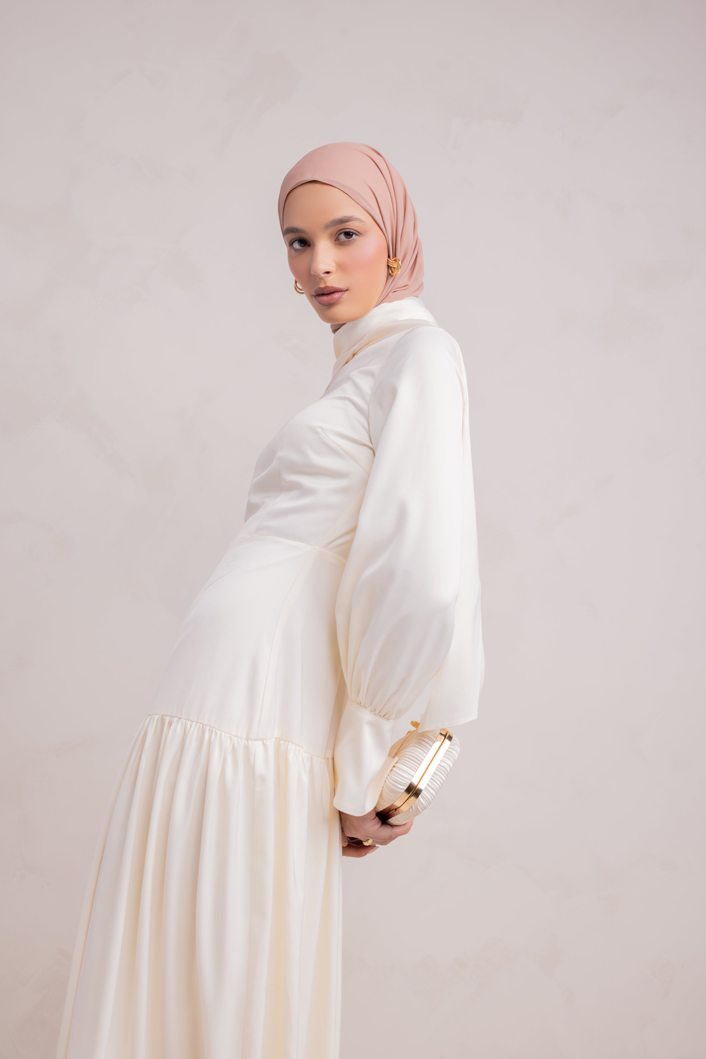 Nideen Maxi Dress - Off White - 3