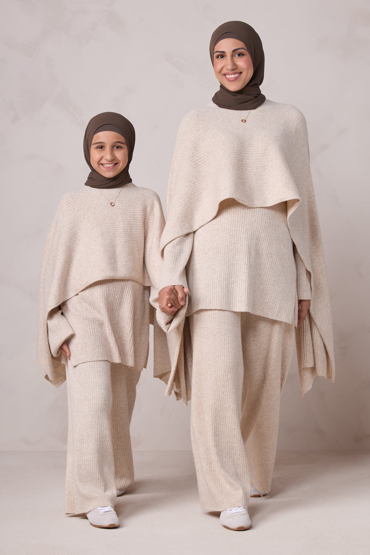 Deniz Kids Knit Matching Set - Almond