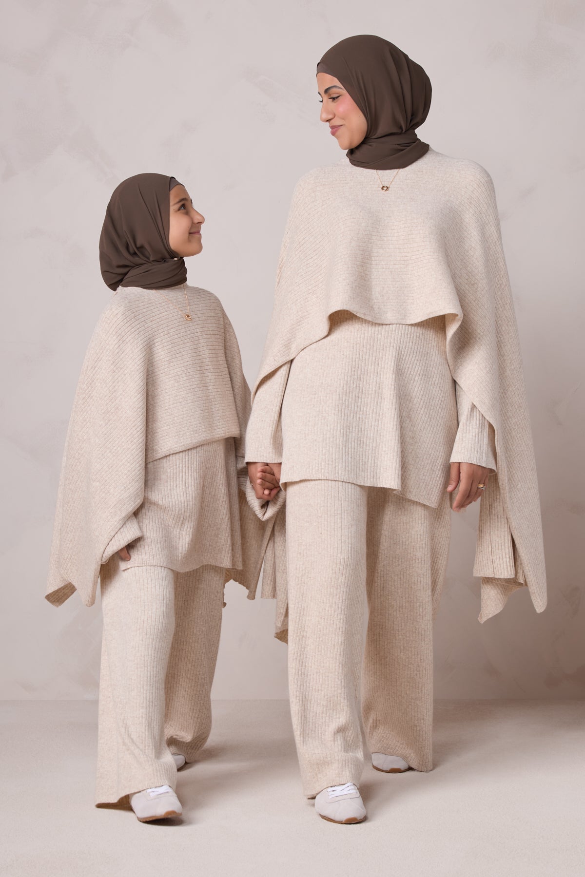 Deniz Kids Knit Matching Set - Almond