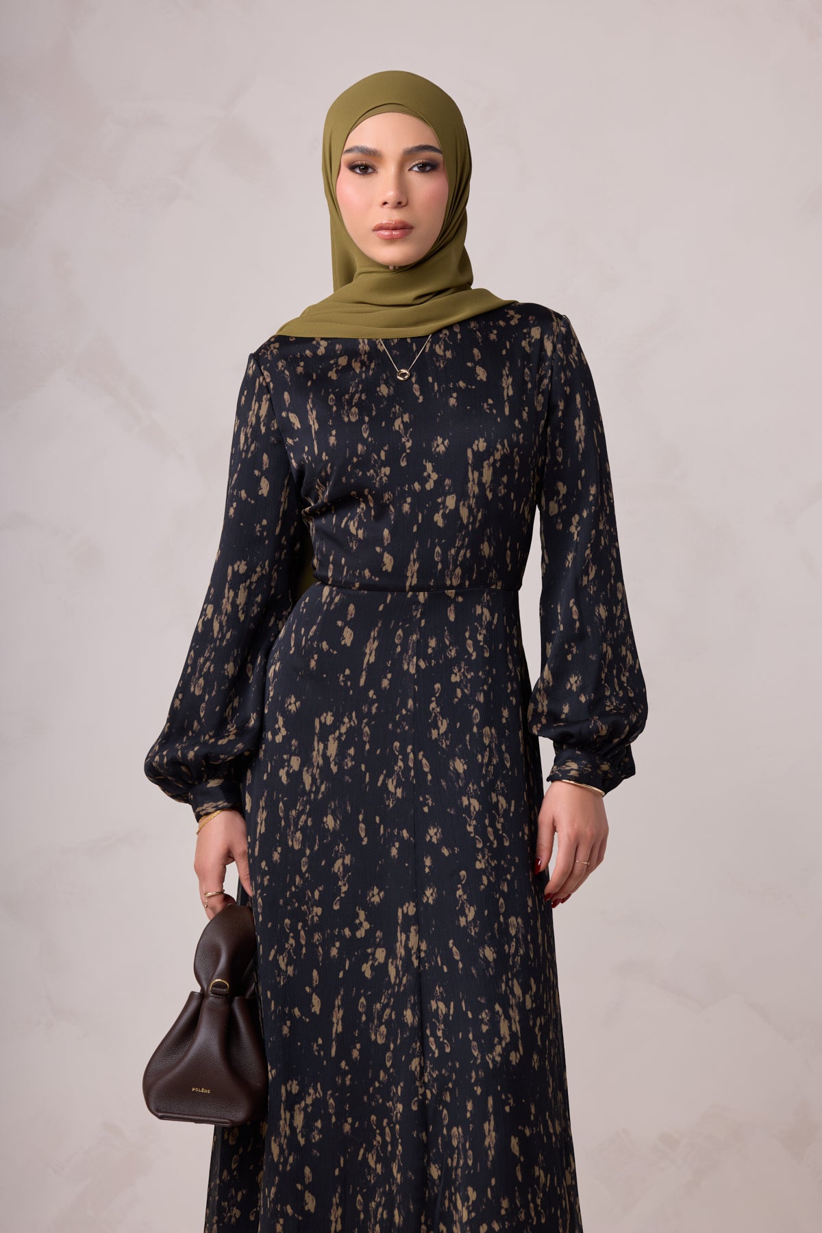 Qamar Long Sleeve Maxi Dress
