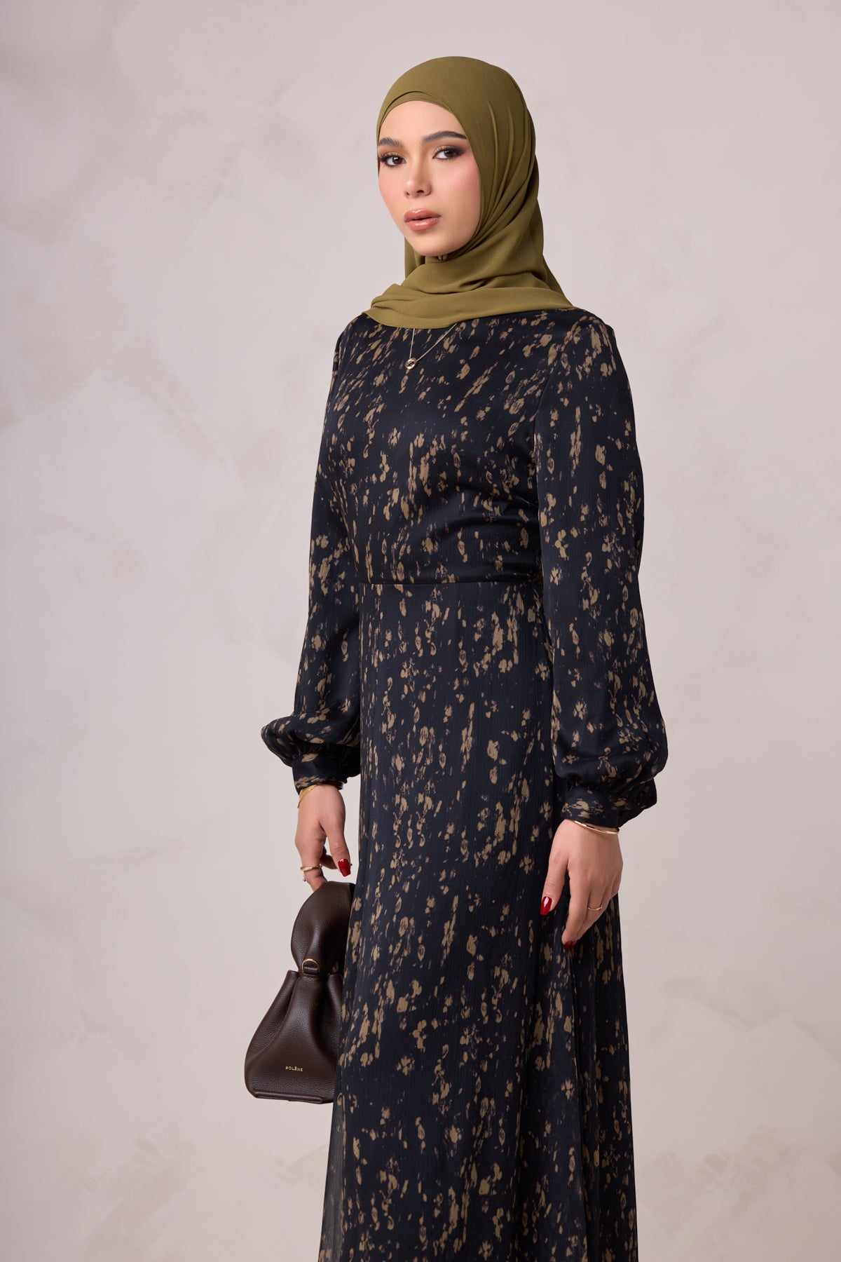 Qamar Long Sleeve Maxi Dress