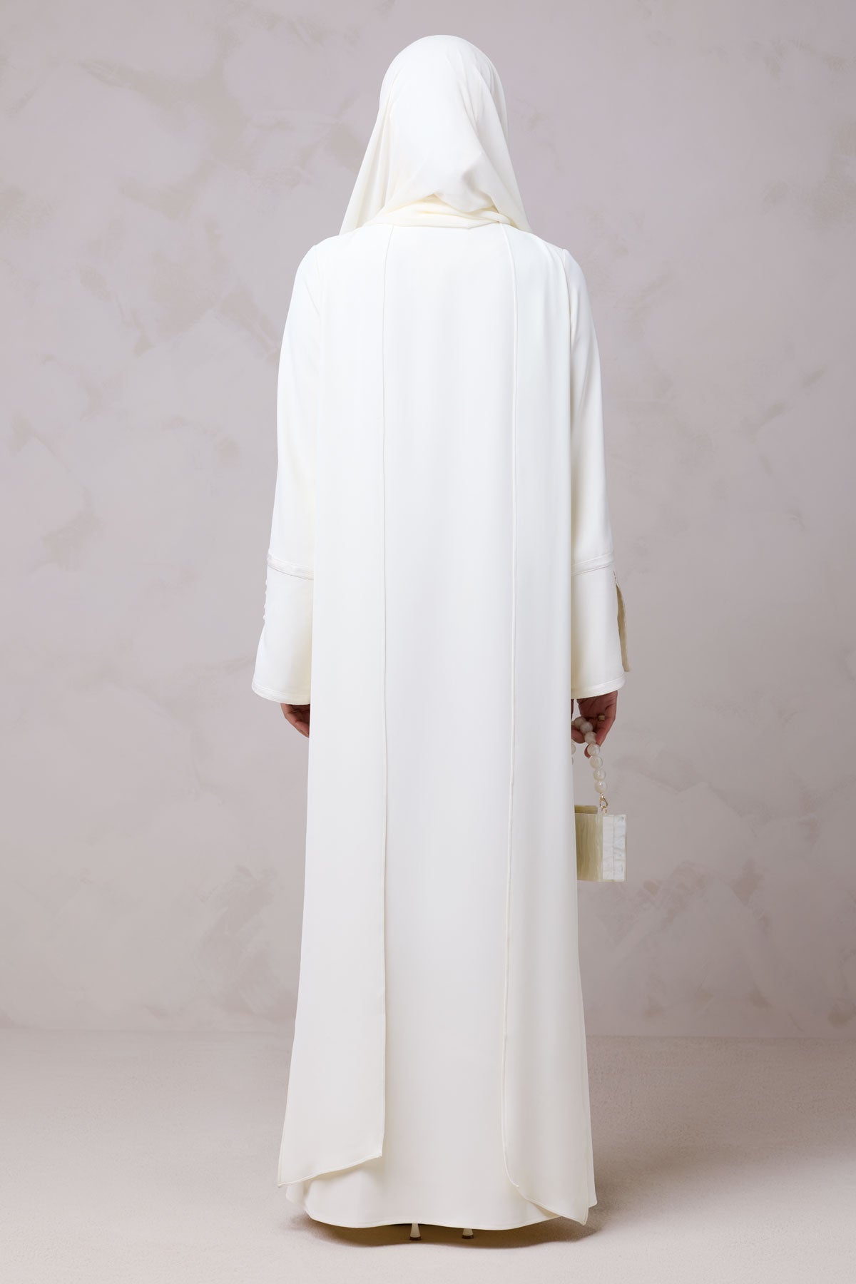 Layali Lace Embroidered Abaya & Hijab Set