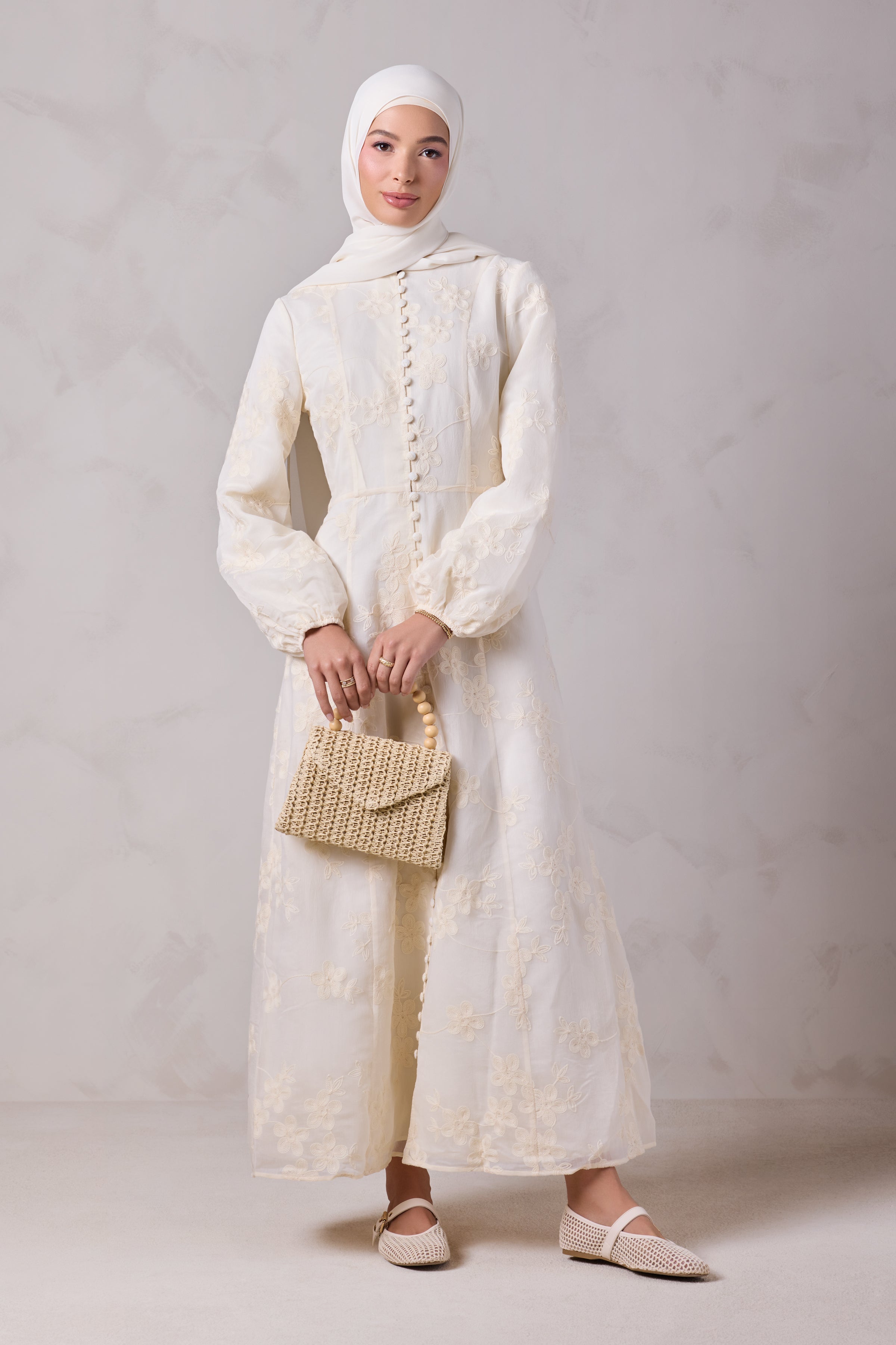 Anabella Embroidered Maxi Dress - Noor El Layl