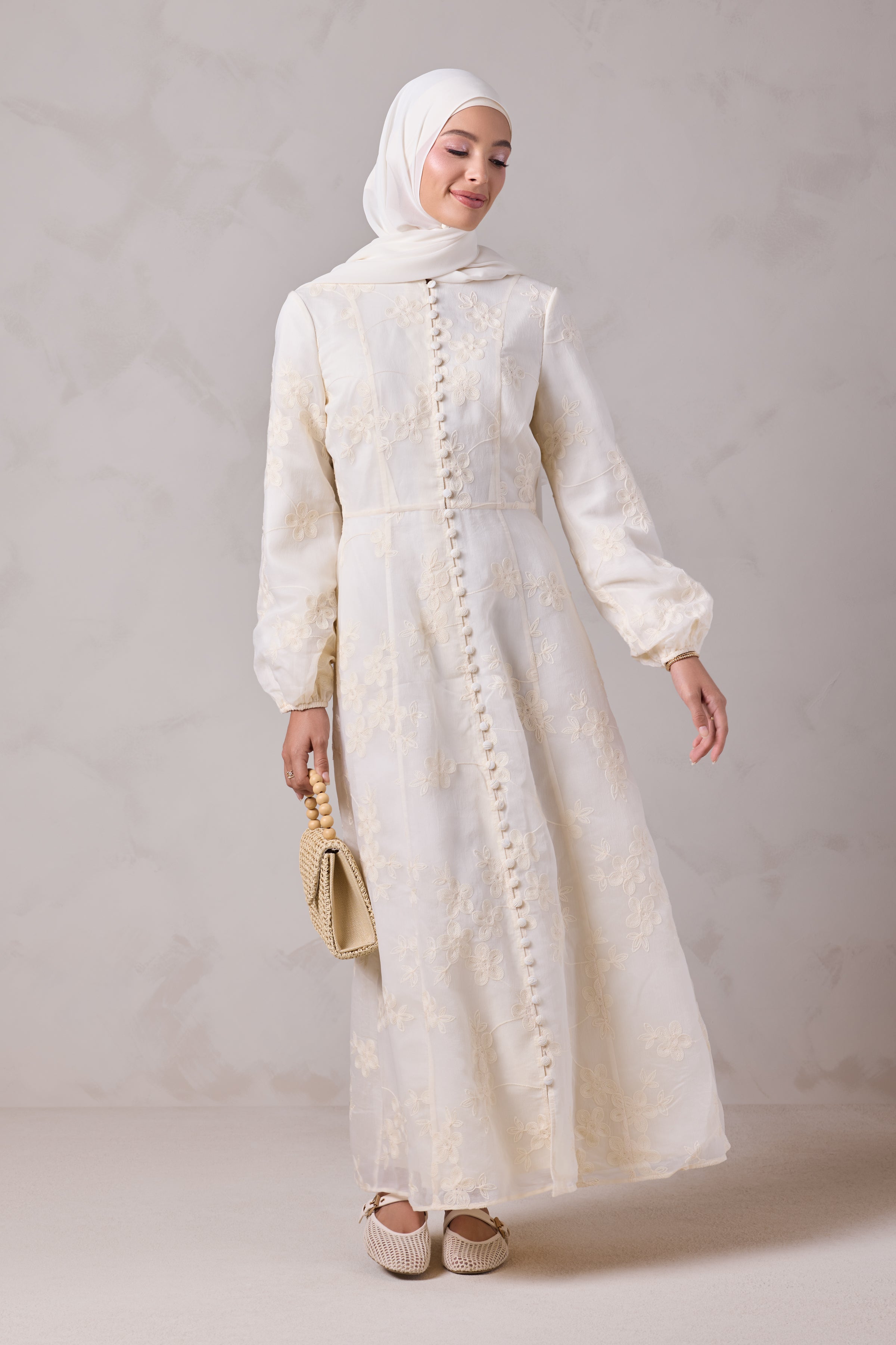 Anabella Embroidered Maxi Dress - Noor El Layl