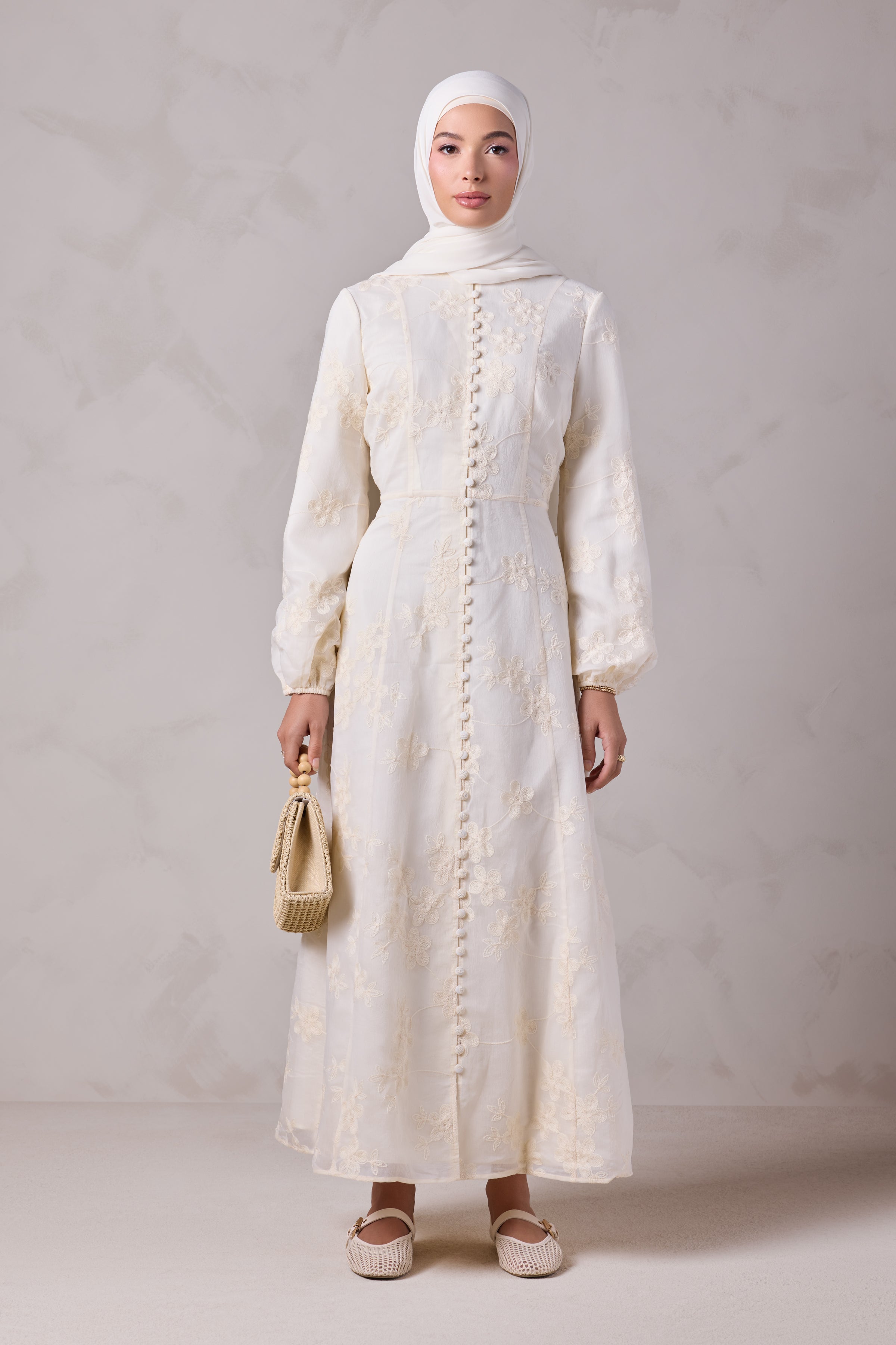Anabella Embroidered Maxi Dress - Noor El Layl