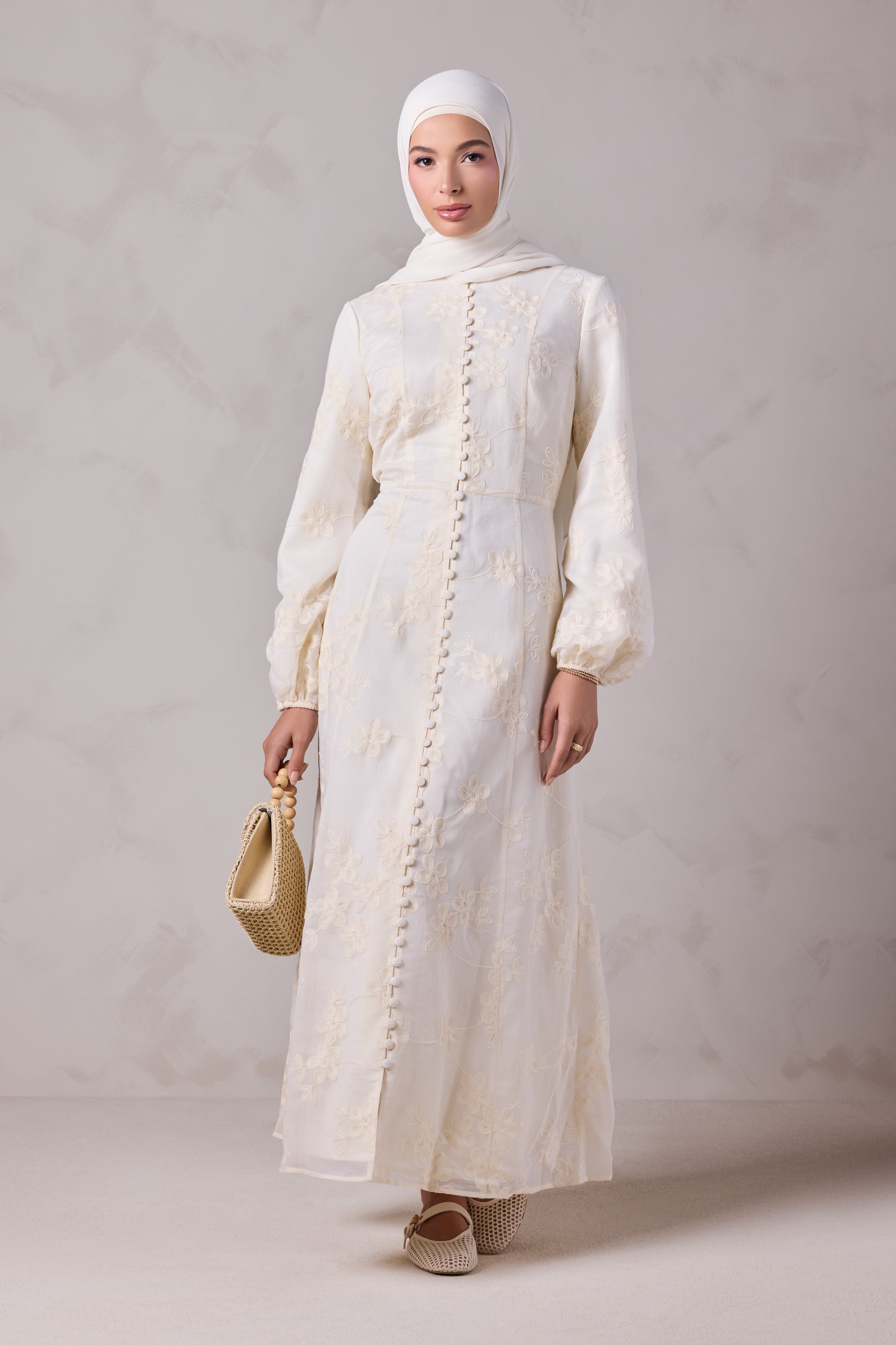 Anabella Embroidered Maxi Dress - Noor El Layl