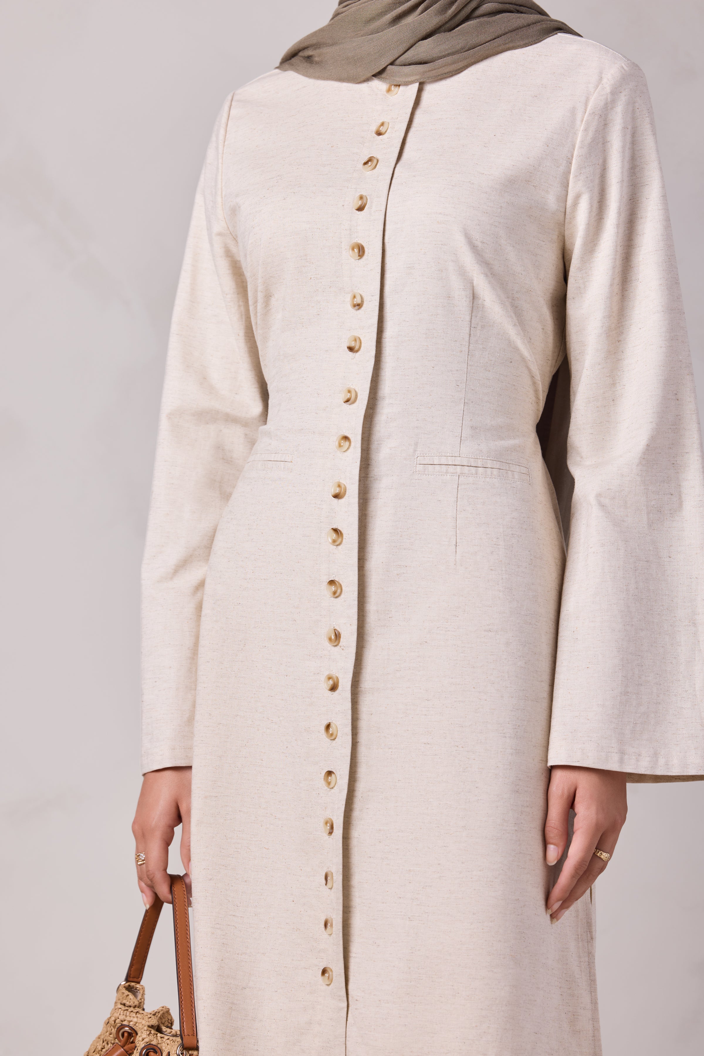 Tasneem Linen Top and Pant Set - Raml Lubnan