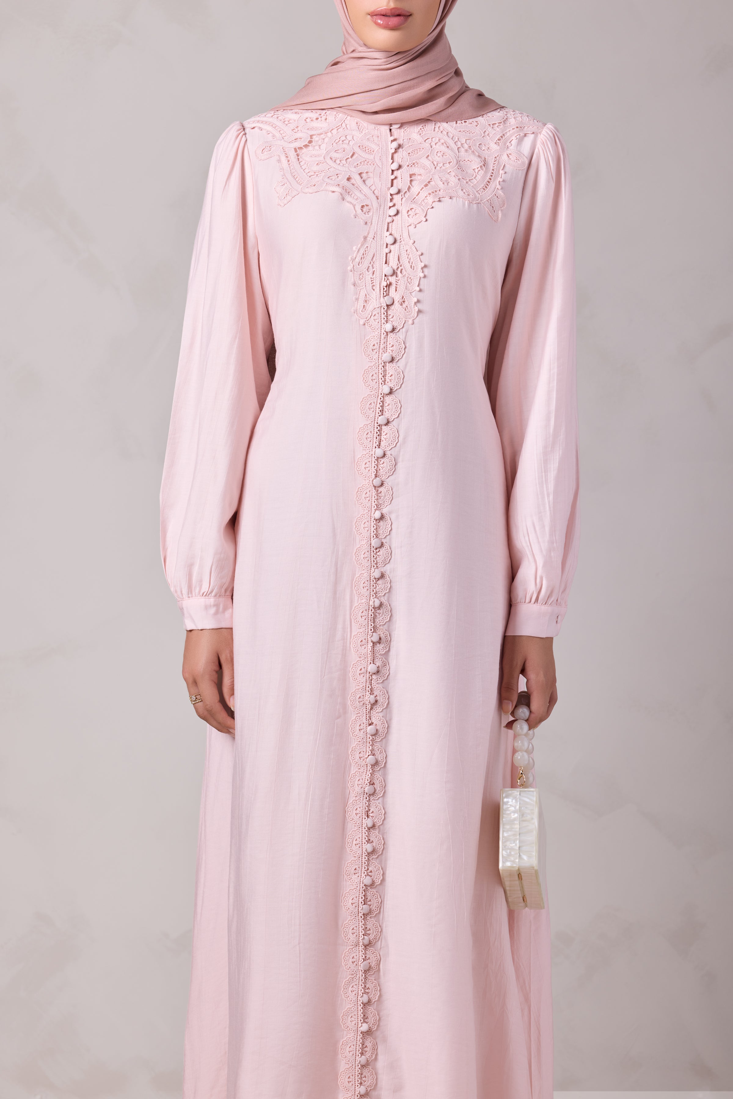 Aleena Lace Maxi Dress - Zahret El Ward