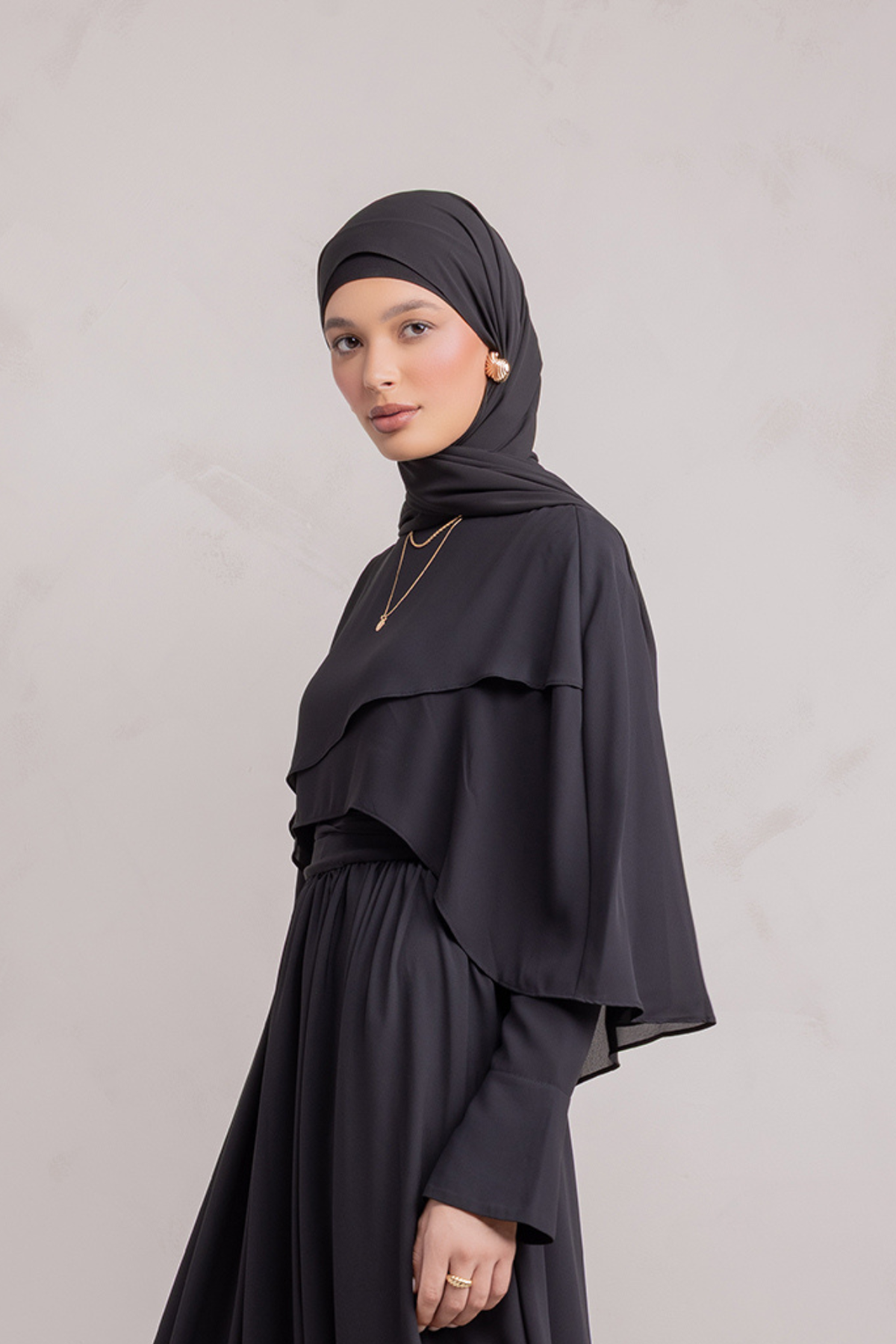 Fayruz Matching Hijab - Black