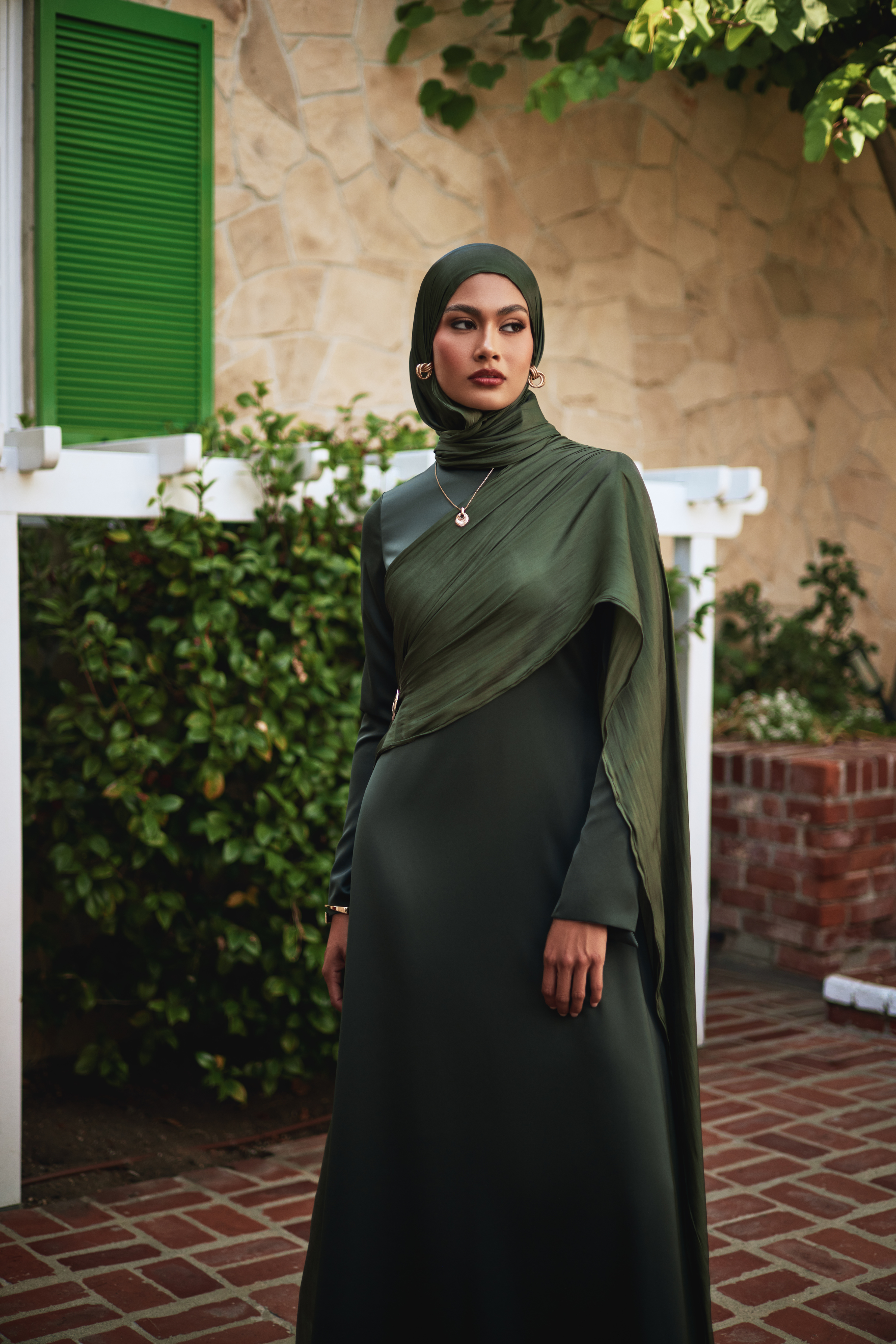 Leana Maxi Dress - Forest Muse