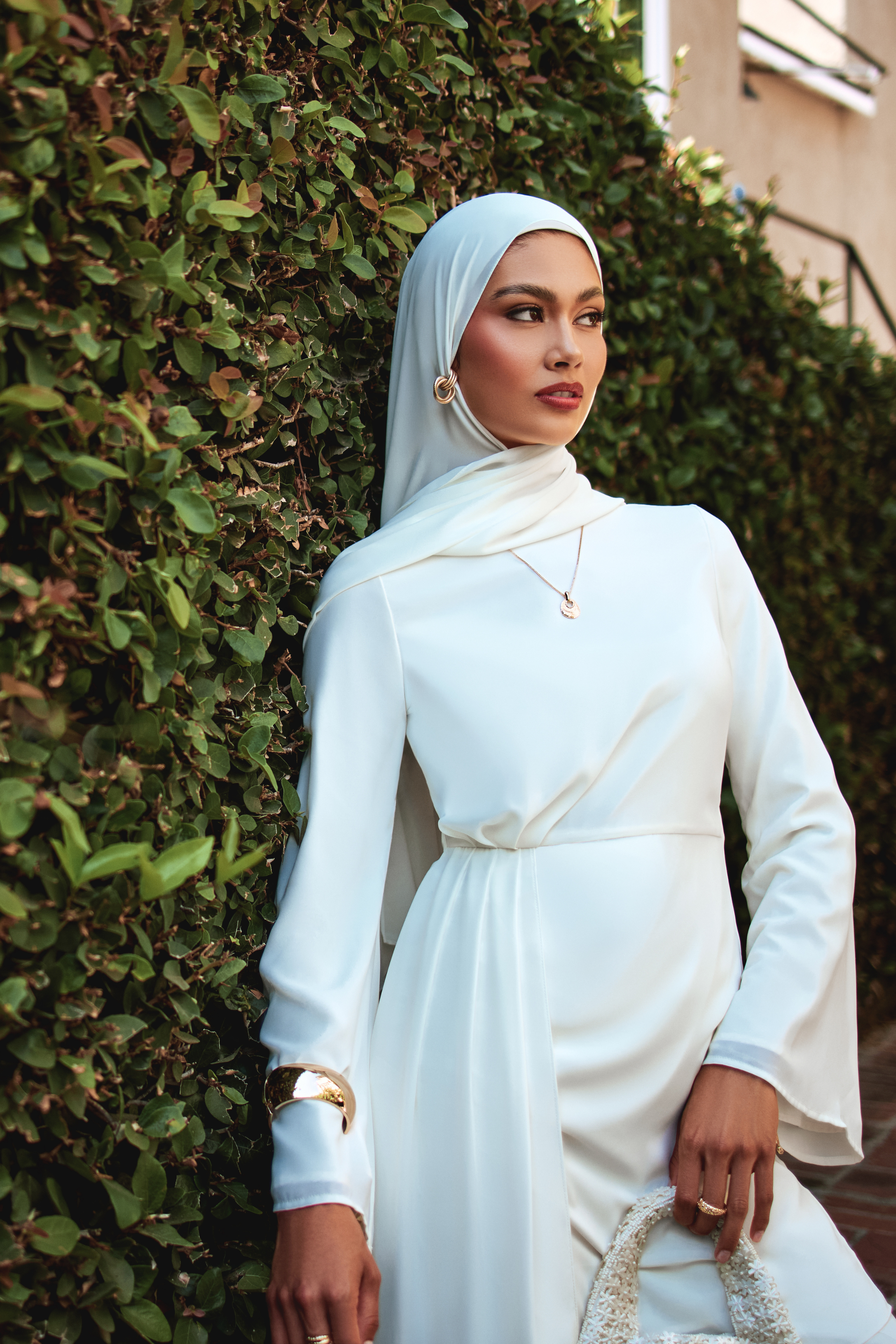 Nada Asymmetrical Tunic & Pant Set - Off White