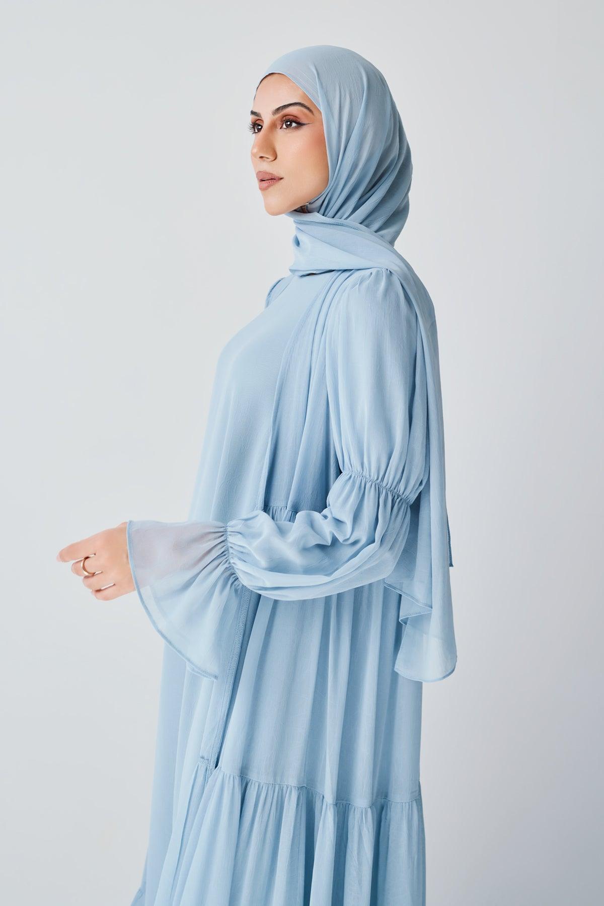 Bohemian Abaya Set - Marine