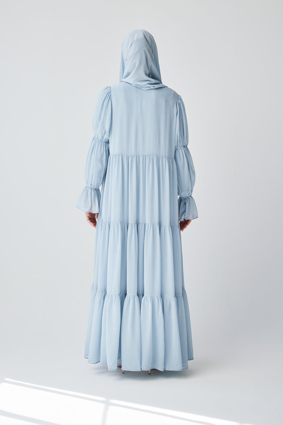 Bohemian Abaya Set - Marine